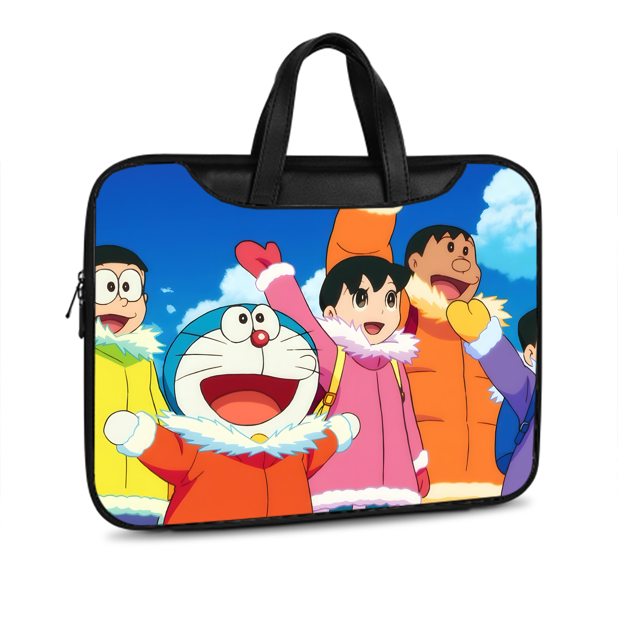 （画像用） ドラえもん Doraemon レザーラップトップバッグ　ノートパソコンケース