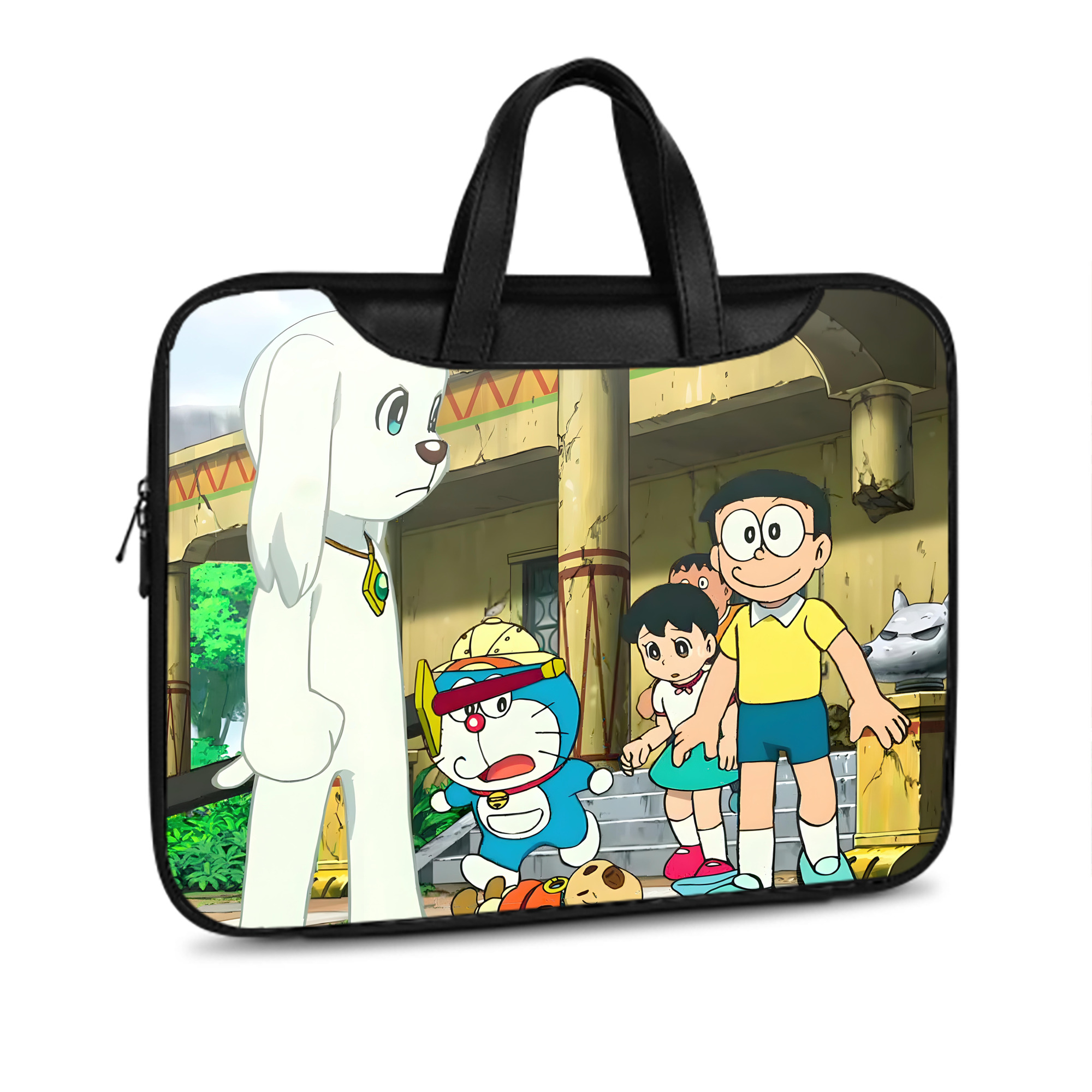 （画像用） ドラえもん Doraemon レザーラップトップバッグ　ノートパソコンケース