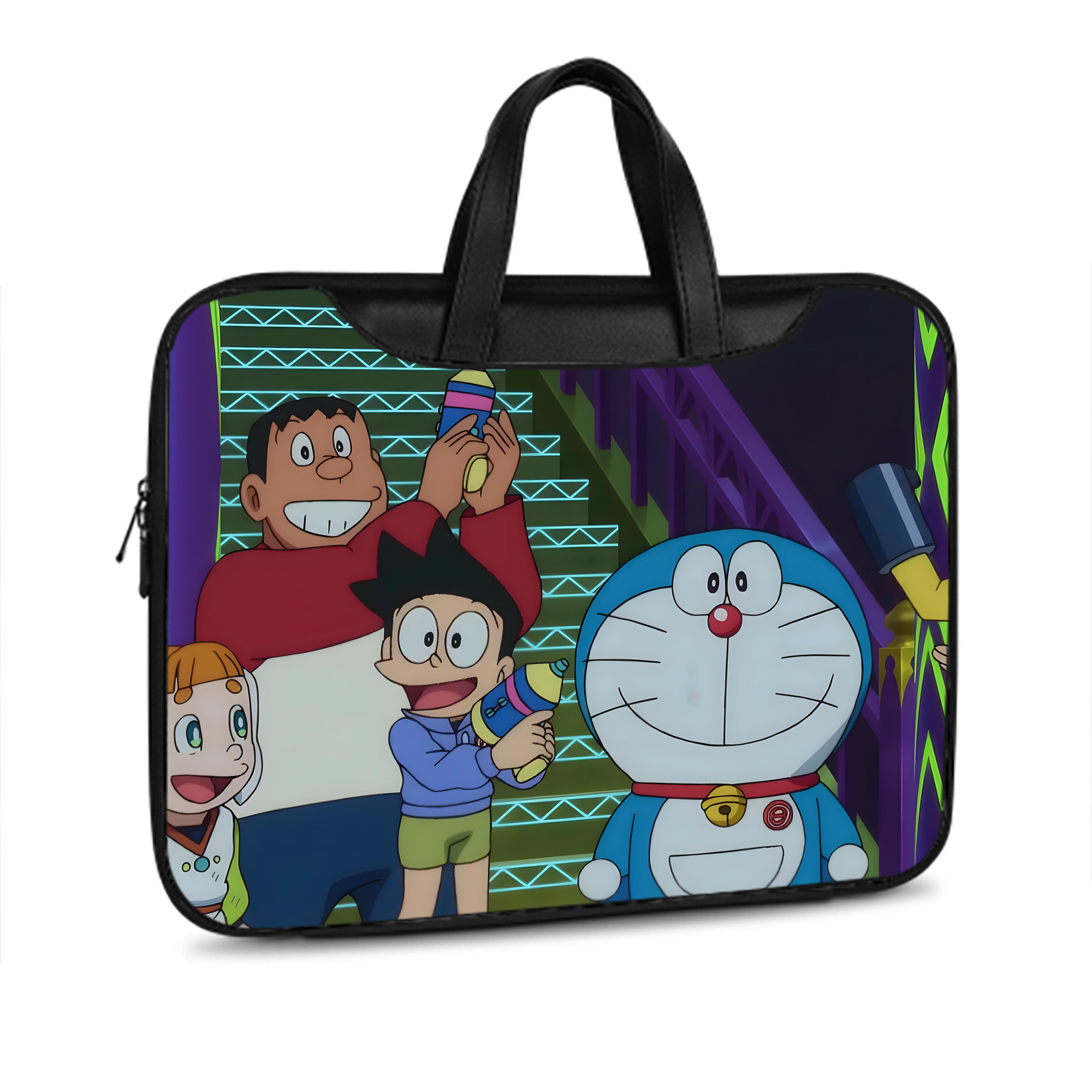 （画像用） ドラえもん Doraemon レザーラップトップバッグ　ノートパソコンケース