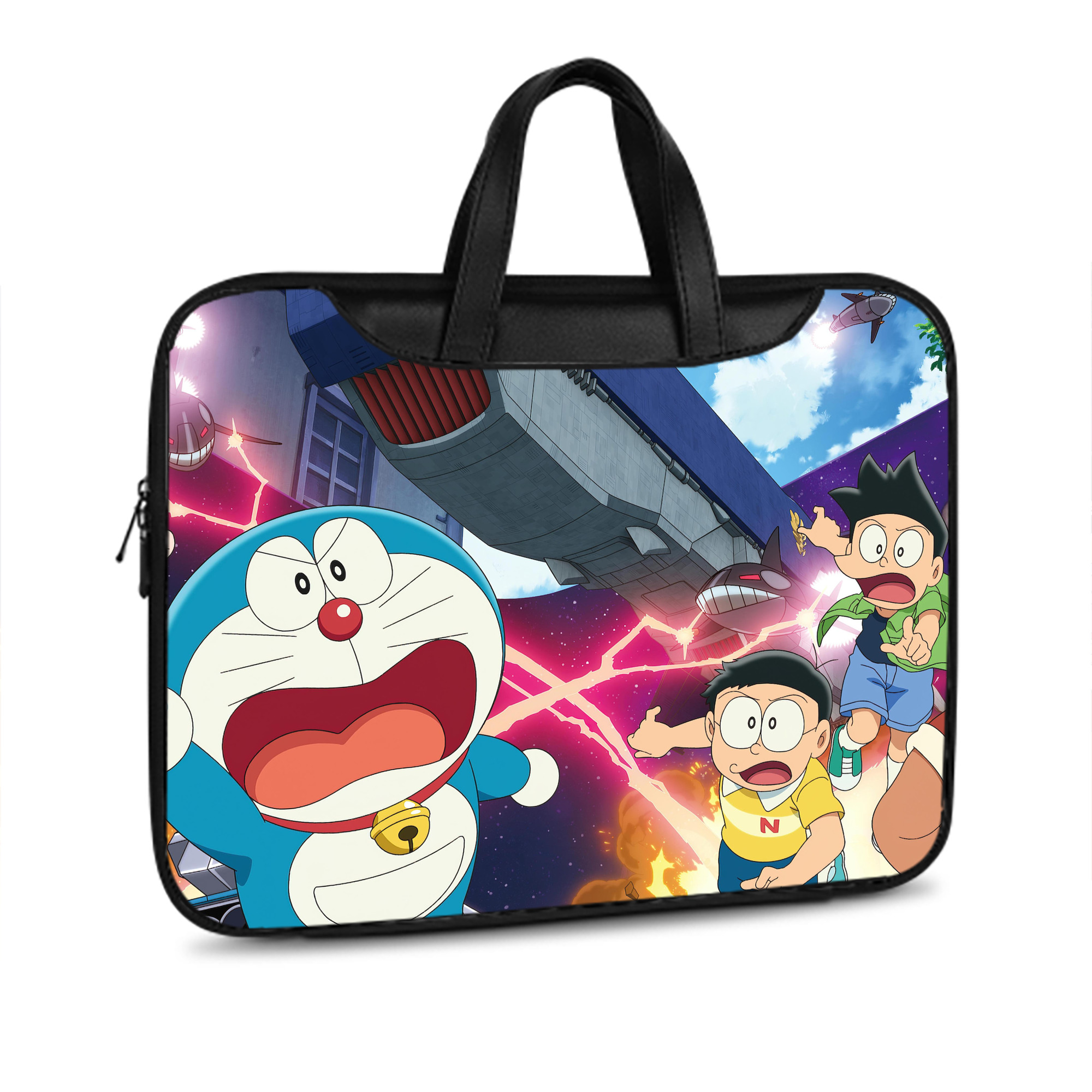 （画像用） ドラえもん Doraemon レザーラップトップバッグ　ノートパソコンケース