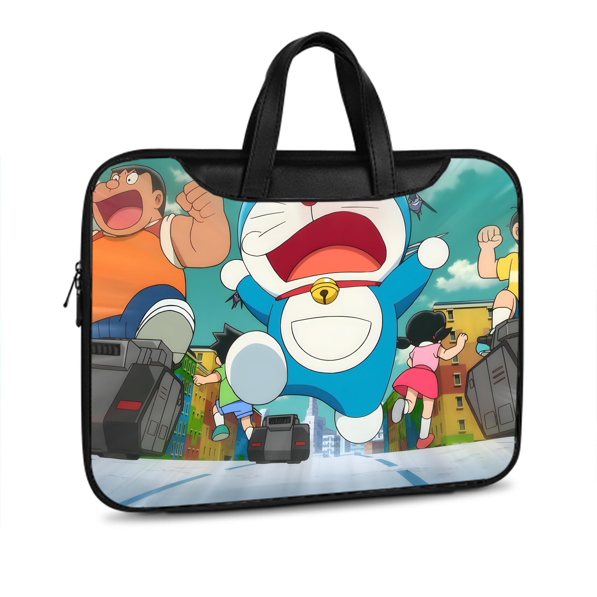 （画像用） ドラえもん Doraemon レザーラップトップバッグ　ノートパソコンケース