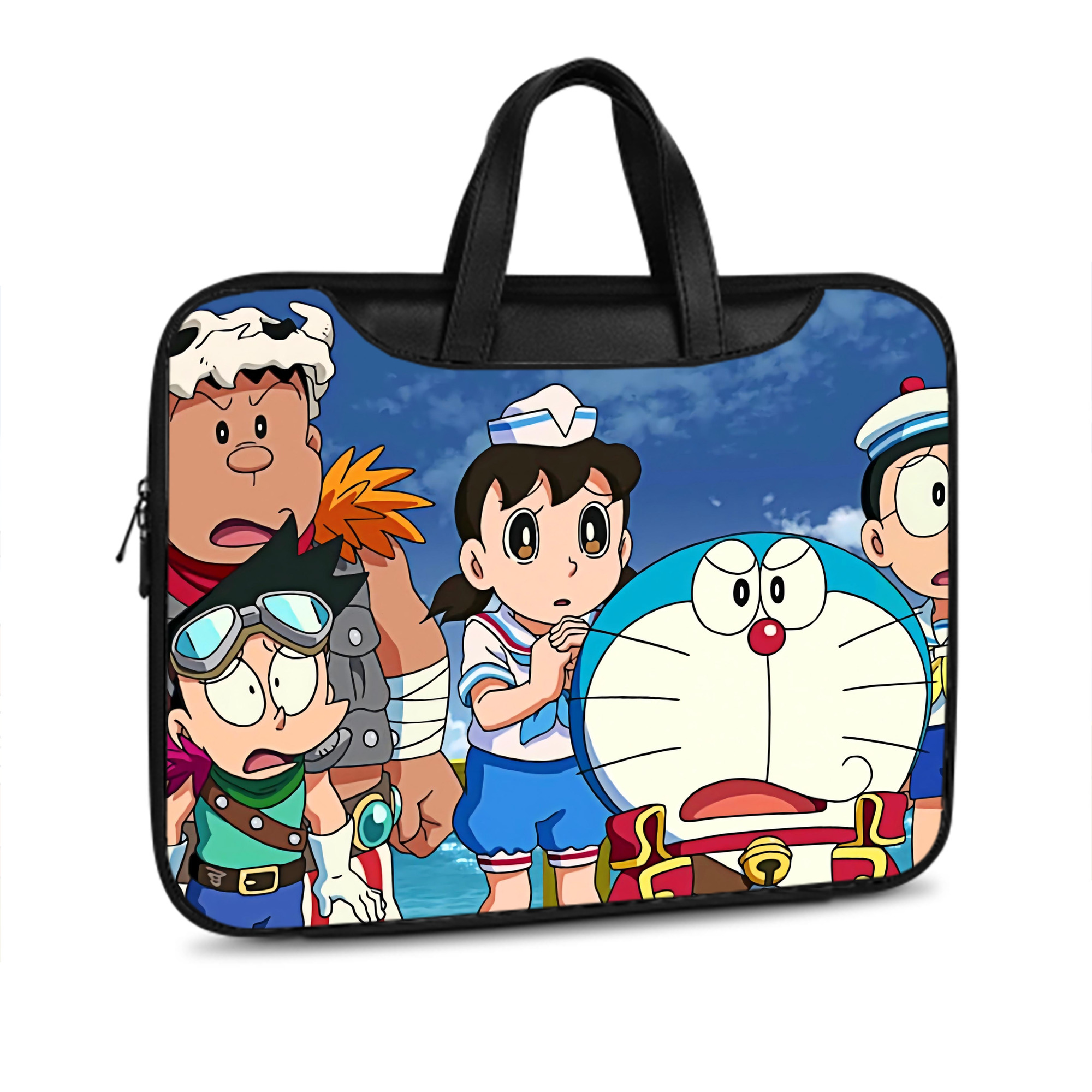 （画像用） ドラえもん Doraemon レザーラップトップバッグ　ノートパソコンケース
