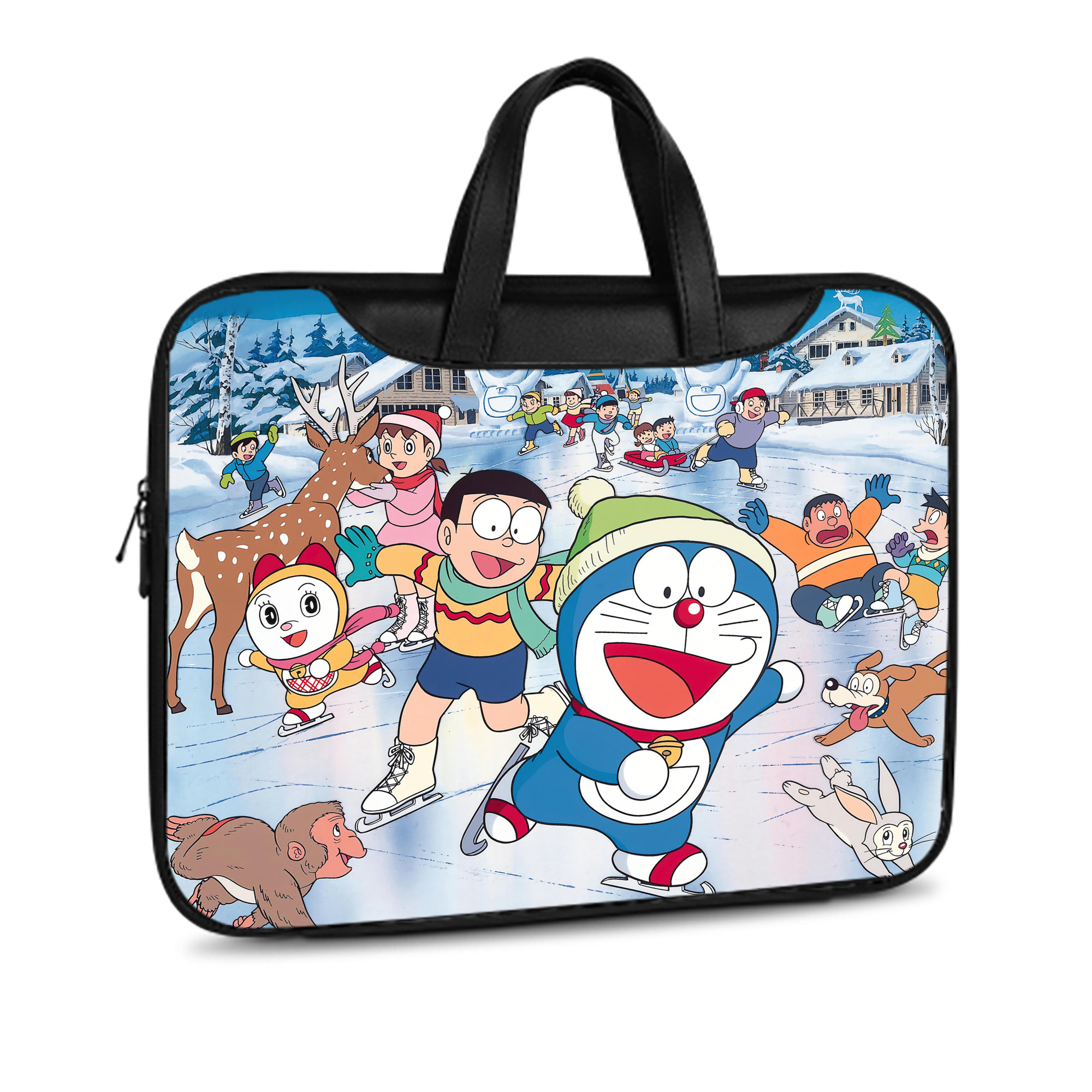 （画像用） ドラえもん Doraemon レザーラップトップバッグ　ノートパソコンケース