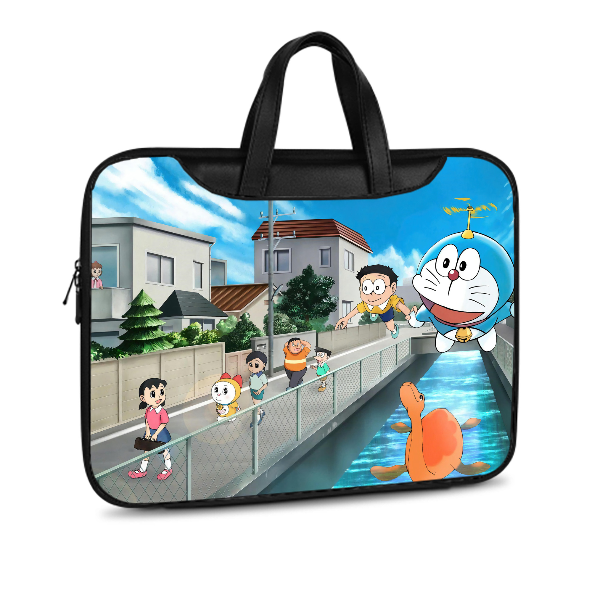 （画像用） ドラえもん Doraemon レザーラップトップバッグ　ノートパソコンケース