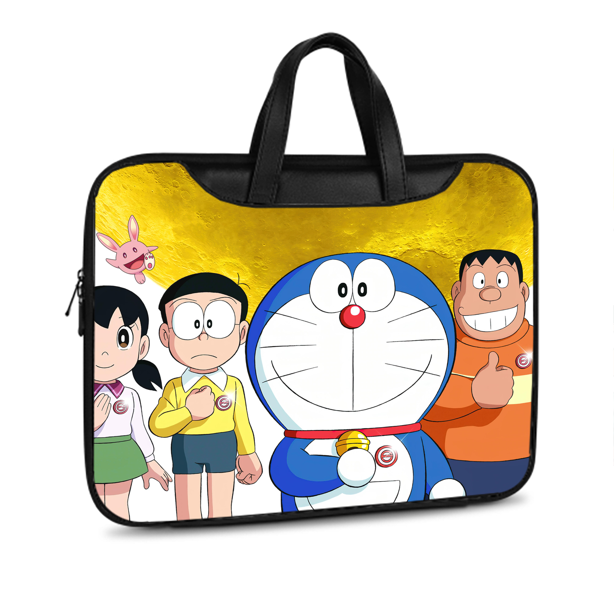 （画像用） ドラえもん Doraemon レザーラップトップバッグ　ノートパソコンケース