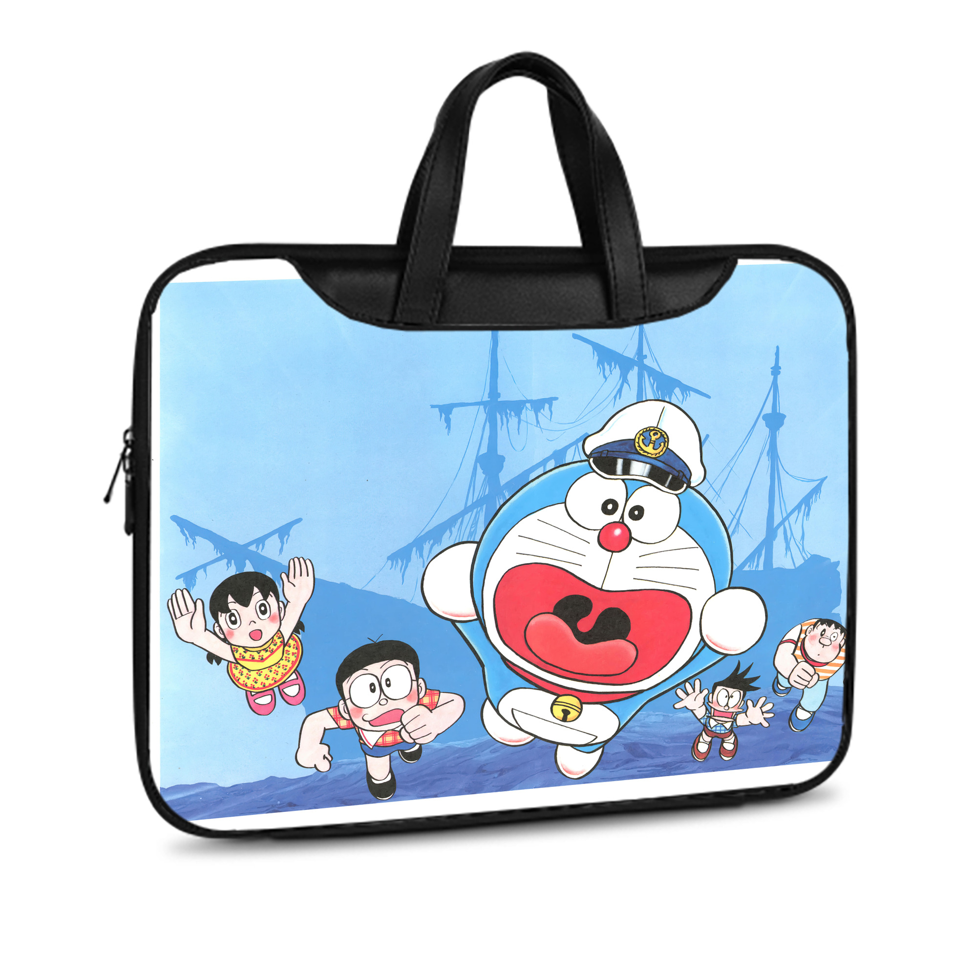 （画像用） ドラえもん Doraemon レザーラップトップバッグ　ノートパソコンケース