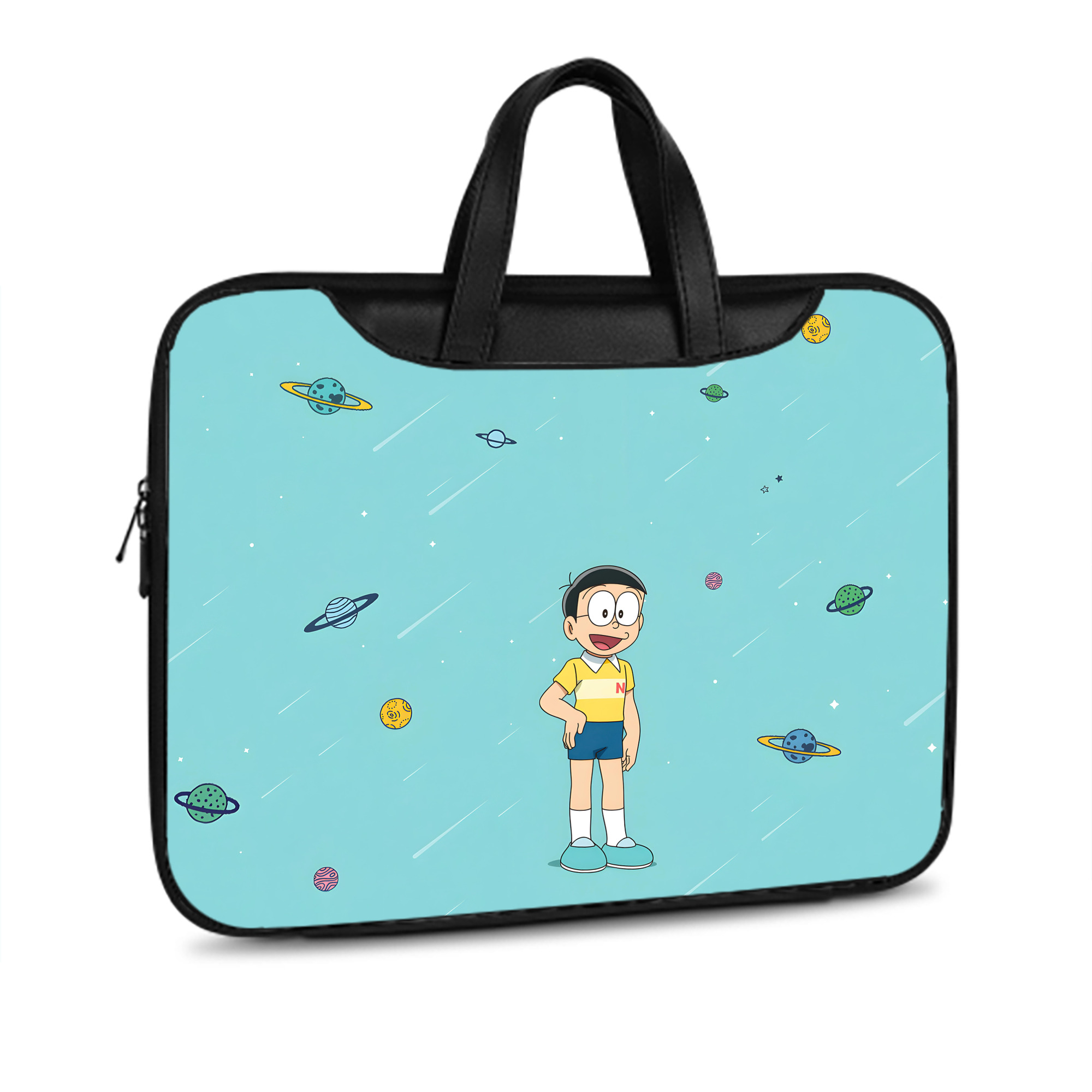 （画像用） ドラえもん Doraemon レザーラップトップバッグ　ノートパソコンケース