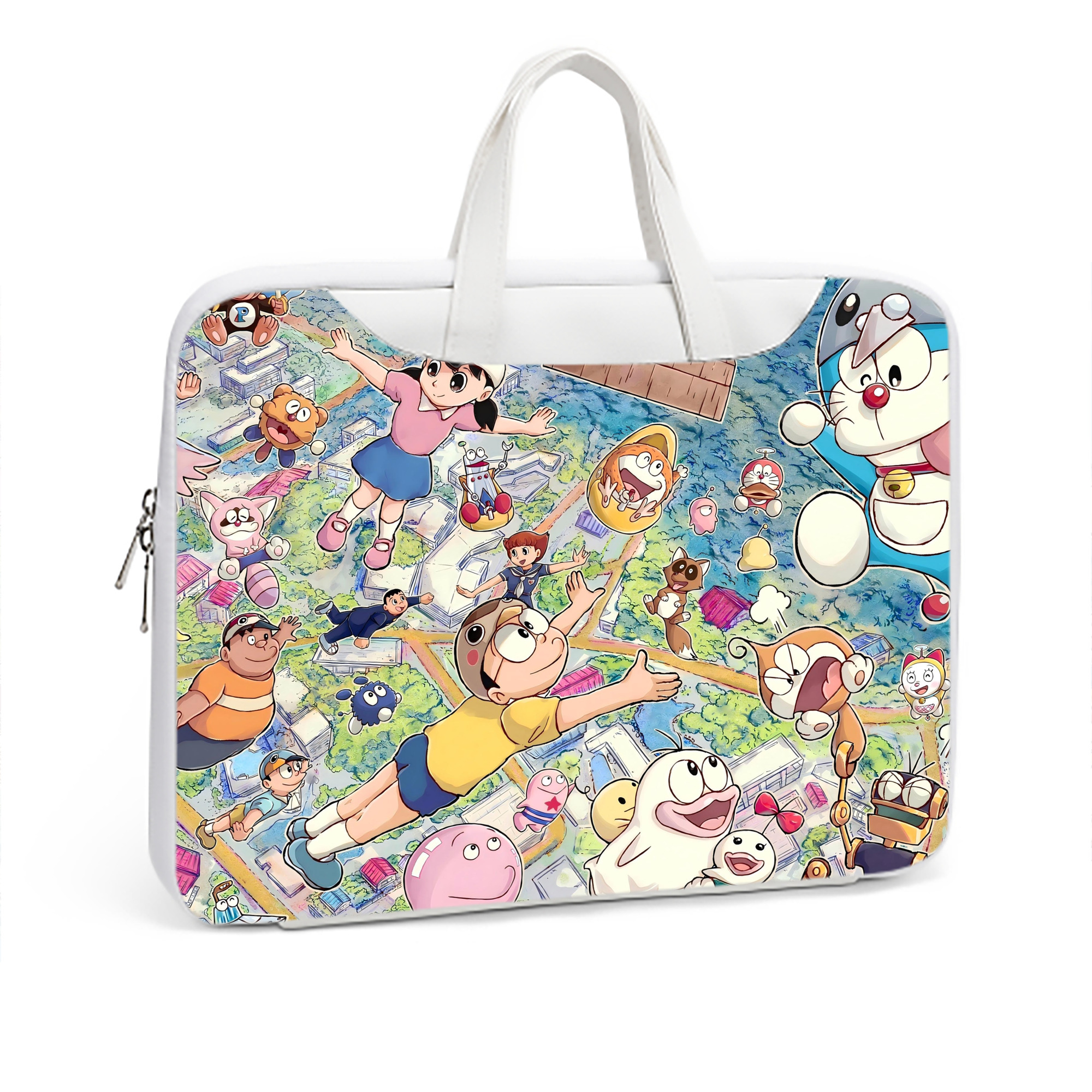 （画像用） ドラえもん Doraemon レザーラップトップバッグ　ノートパソコンケース