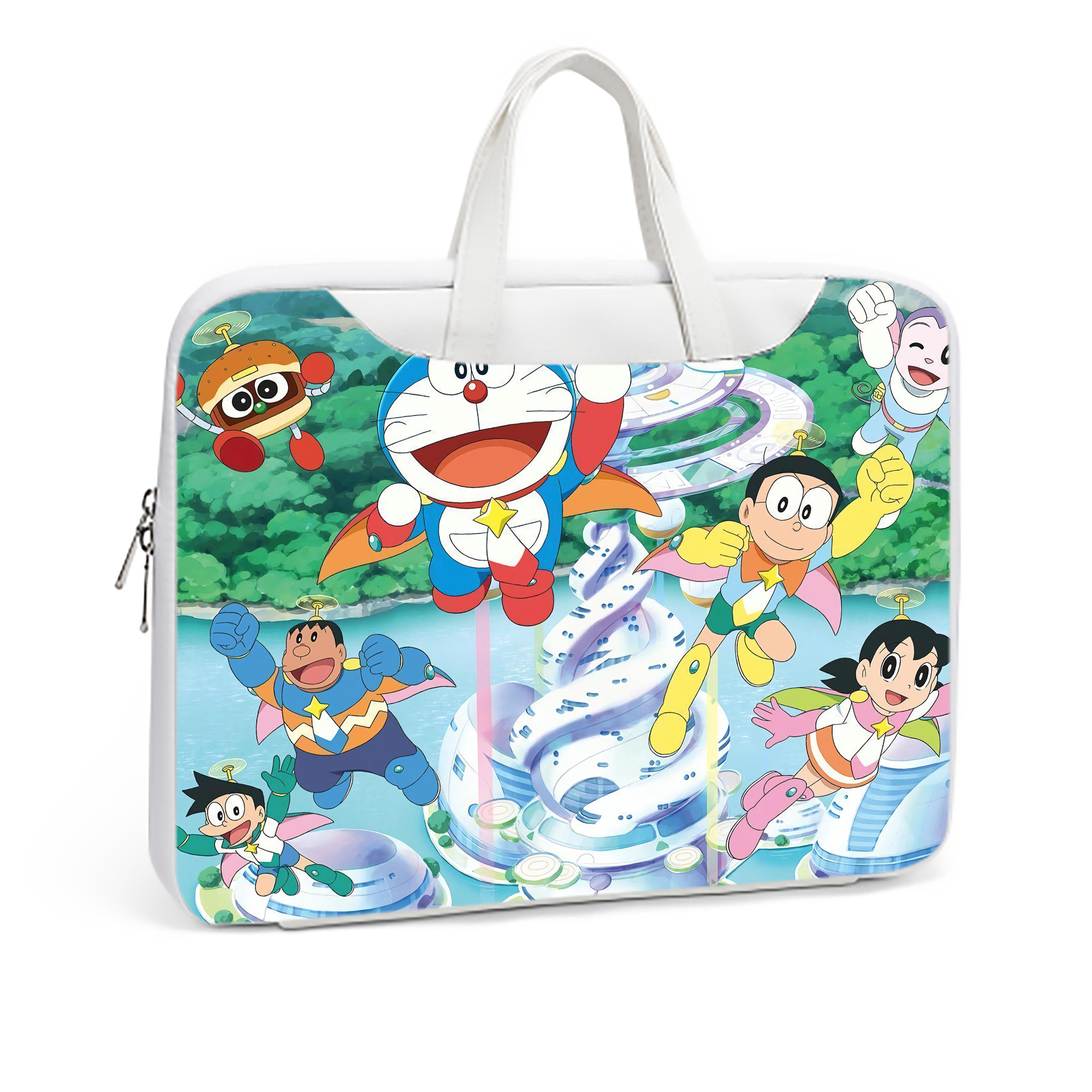 （画像用） ドラえもん Doraemon レザーラップトップバッグ　ノートパソコンケース