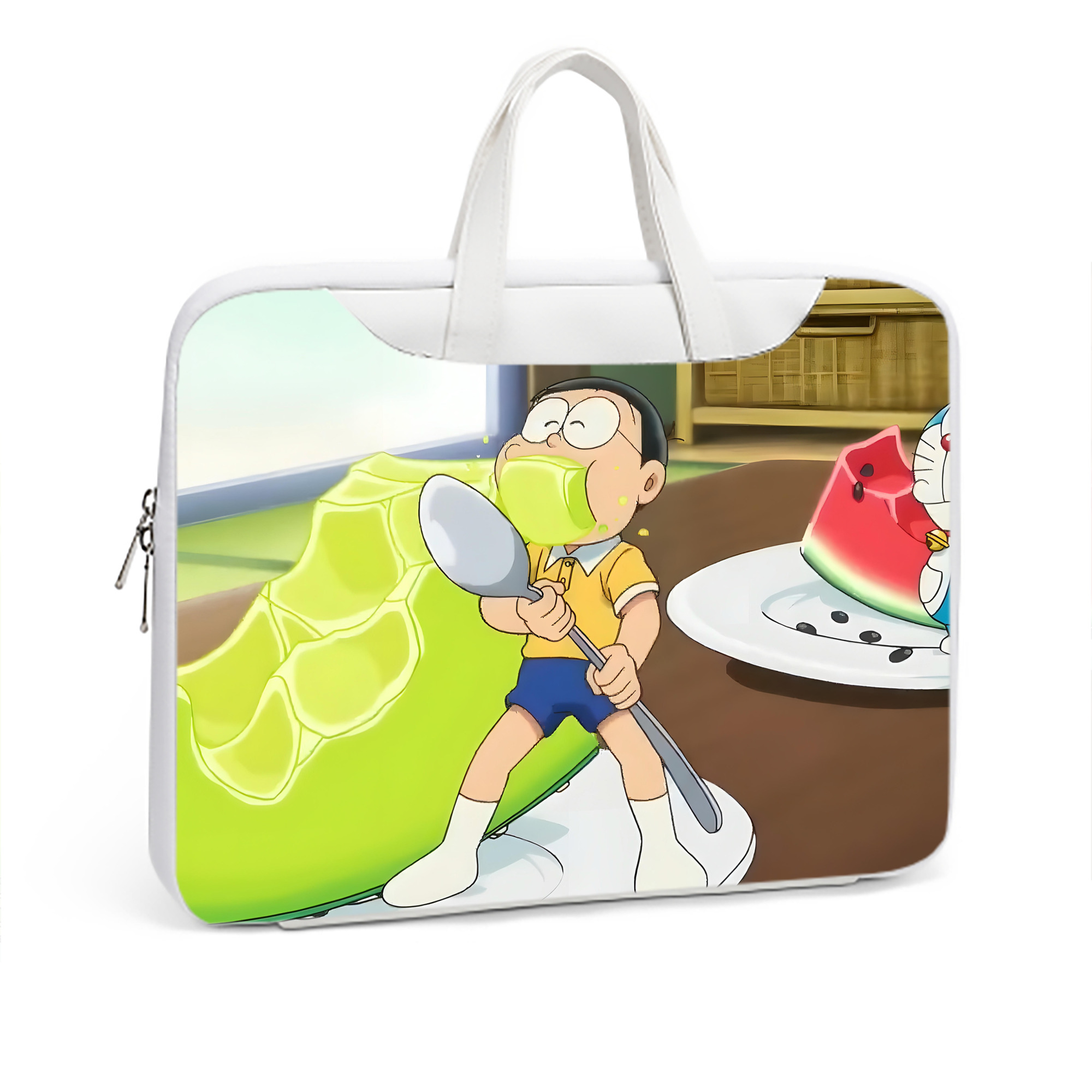 （画像用） ドラえもん Doraemon レザーラップトップバッグ　ノートパソコンケース