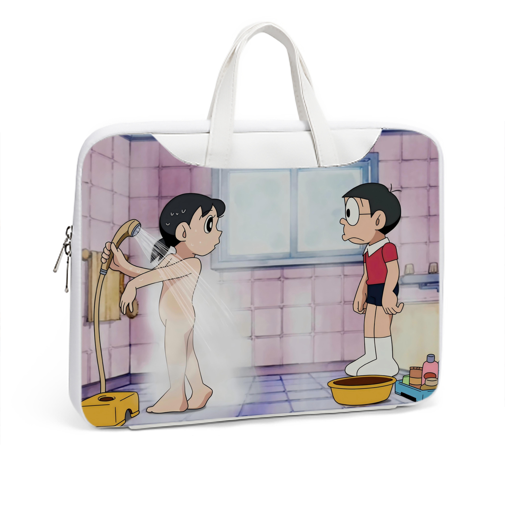 （画像用） ドラえもん Doraemon レザーラップトップバッグ　ノートパソコンケース