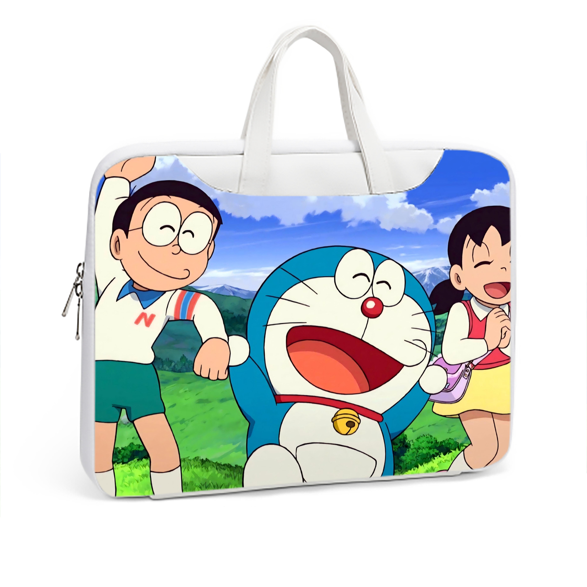 （画像用） ドラえもん Doraemon レザーラップトップバッグ　ノートパソコンケース