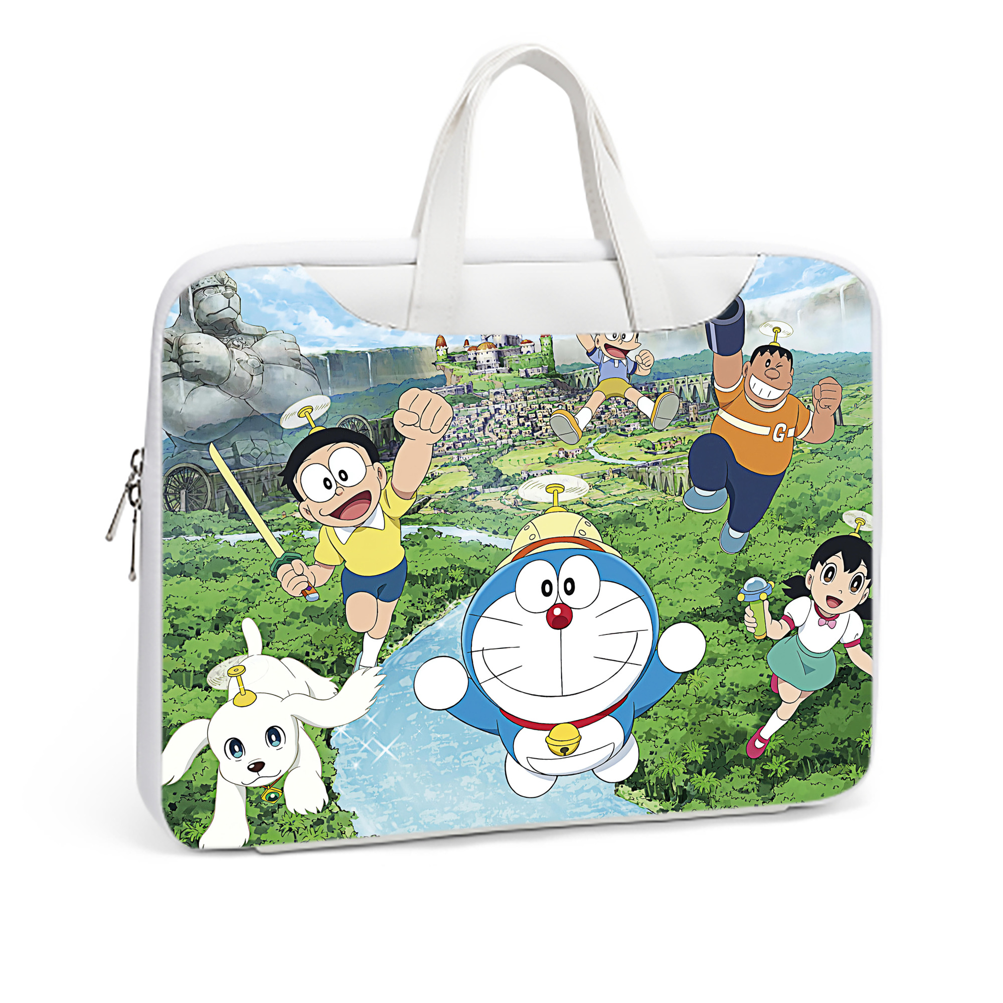 （画像用） ドラえもん Doraemon レザーラップトップバッグ　ノートパソコンケース