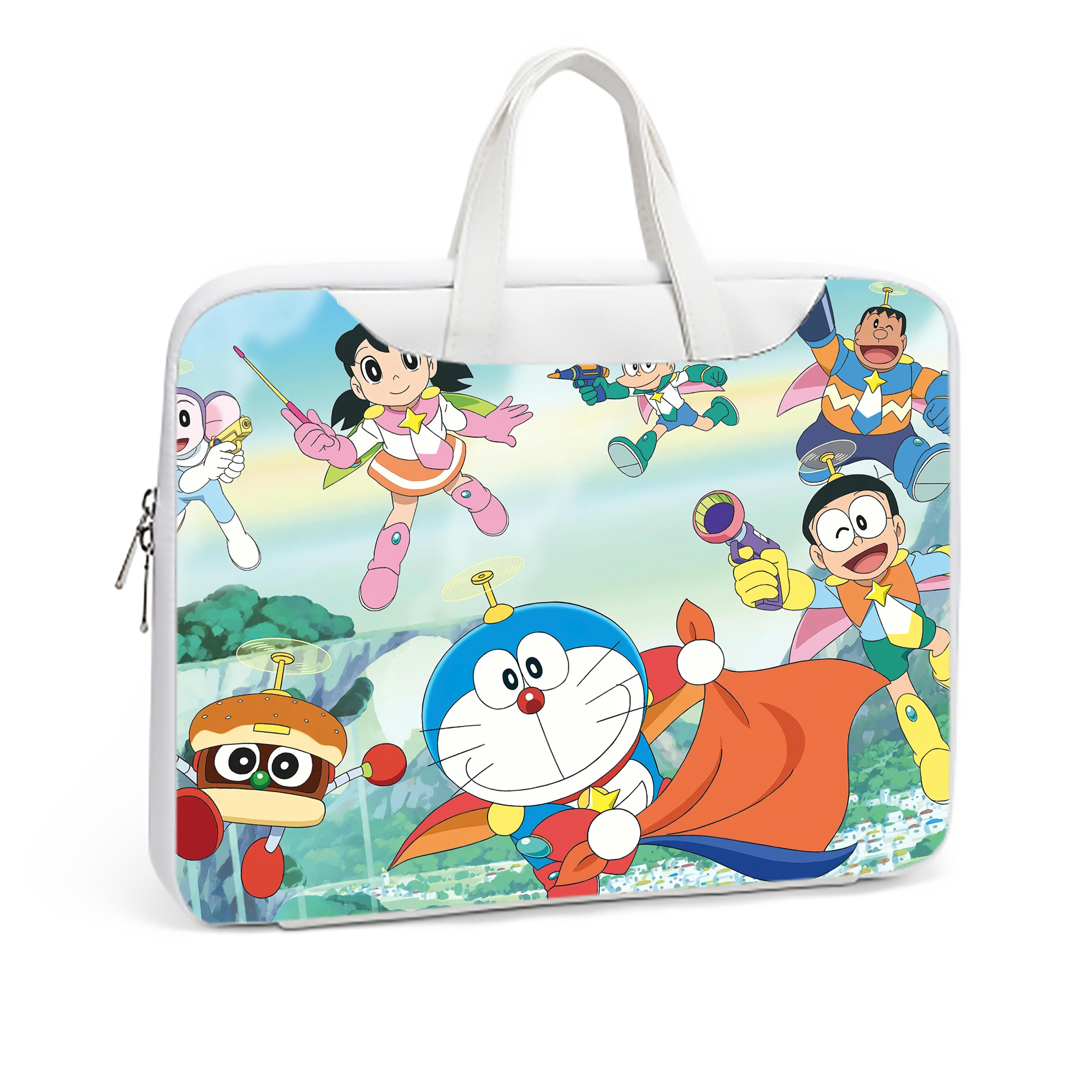 （画像用） ドラえもん Doraemon レザーラップトップバッグ　ノートパソコンケース