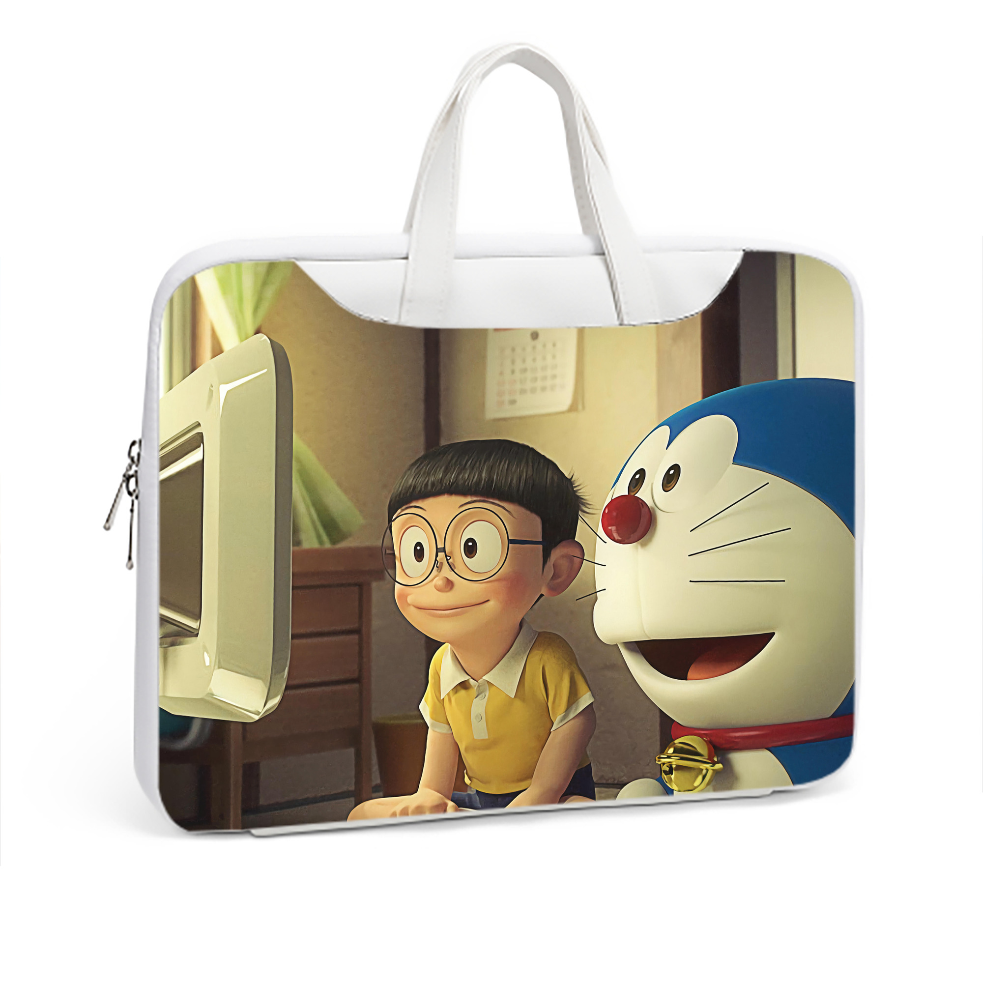 （画像用） ドラえもん Doraemon レザーラップトップバッグ　ノートパソコンケース