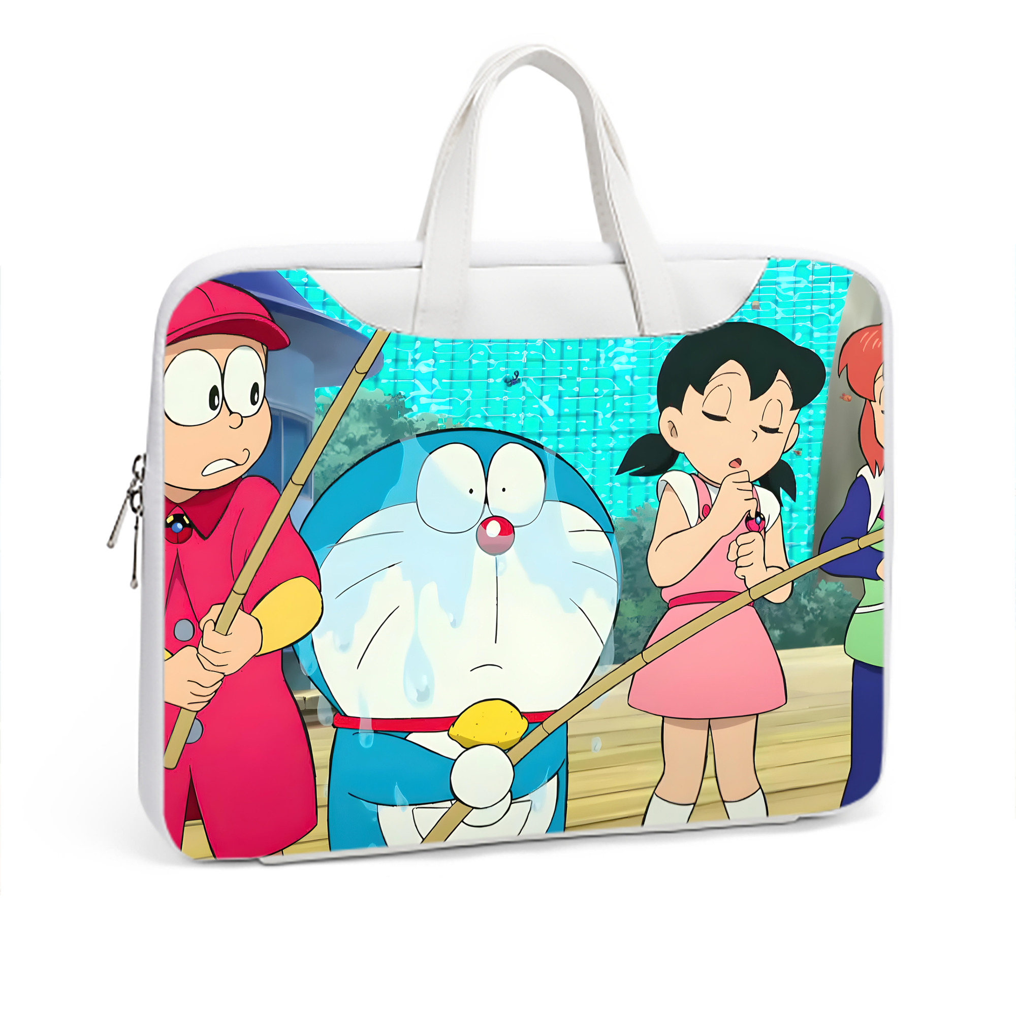 （画像用） ドラえもん Doraemon レザーラップトップバッグ　ノートパソコンケース
