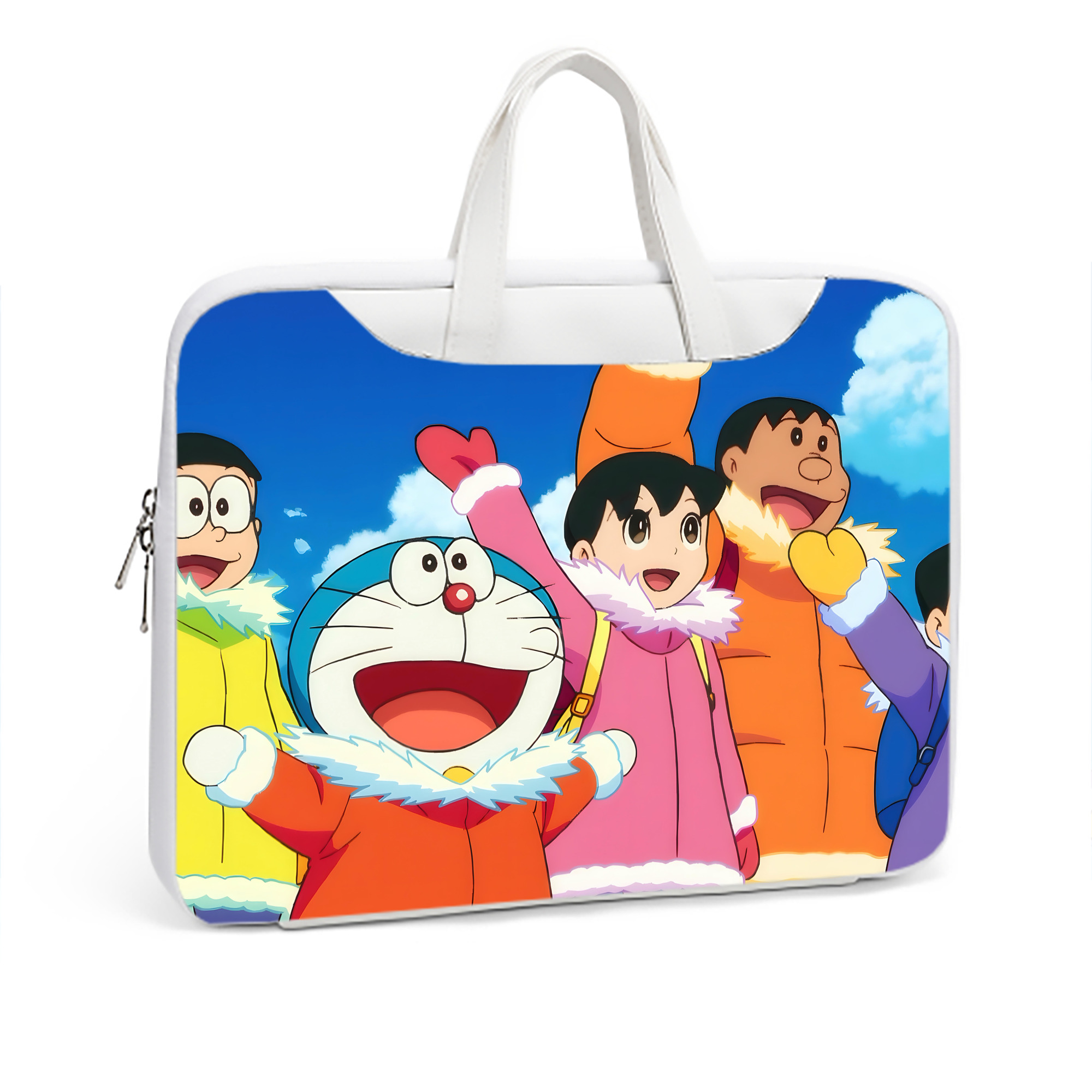 （画像用） ドラえもん Doraemon レザーラップトップバッグ　ノートパソコンケース