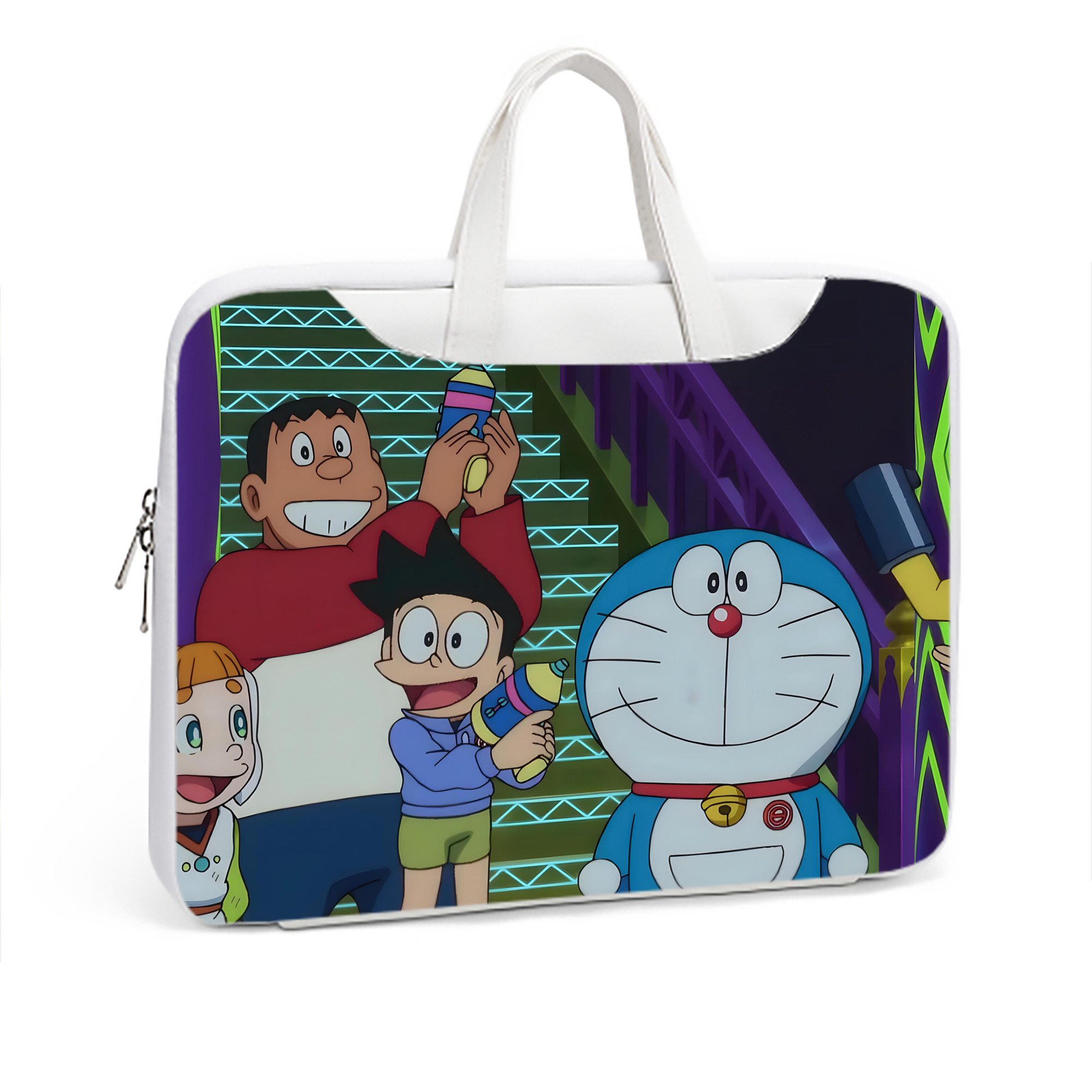 （画像用） ドラえもん Doraemon レザーラップトップバッグ　ノートパソコンケース