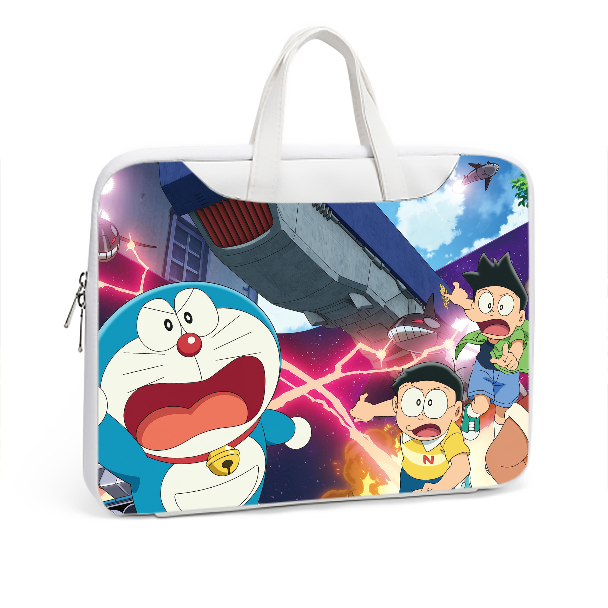 （画像用） ドラえもん Doraemon レザーラップトップバッグ　ノートパソコンケース