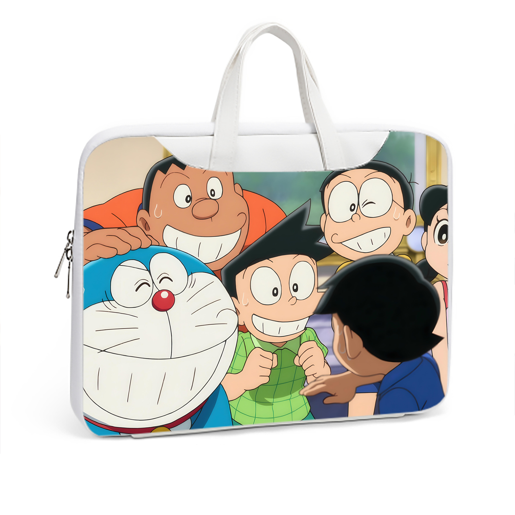 （画像用） ドラえもん Doraemon レザーラップトップバッグ　ノートパソコンケース