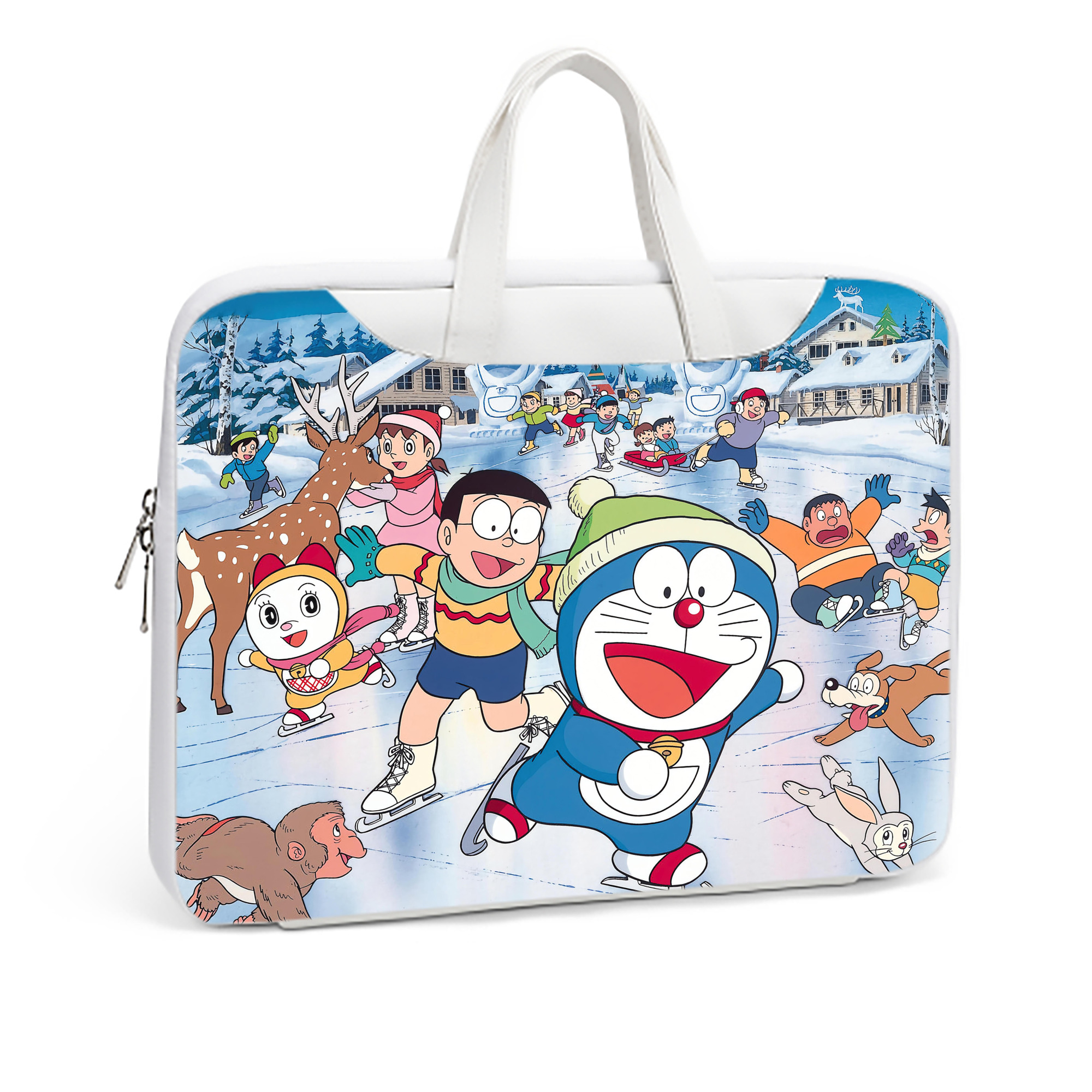 （画像用） ドラえもん Doraemon レザーラップトップバッグ　ノートパソコンケース