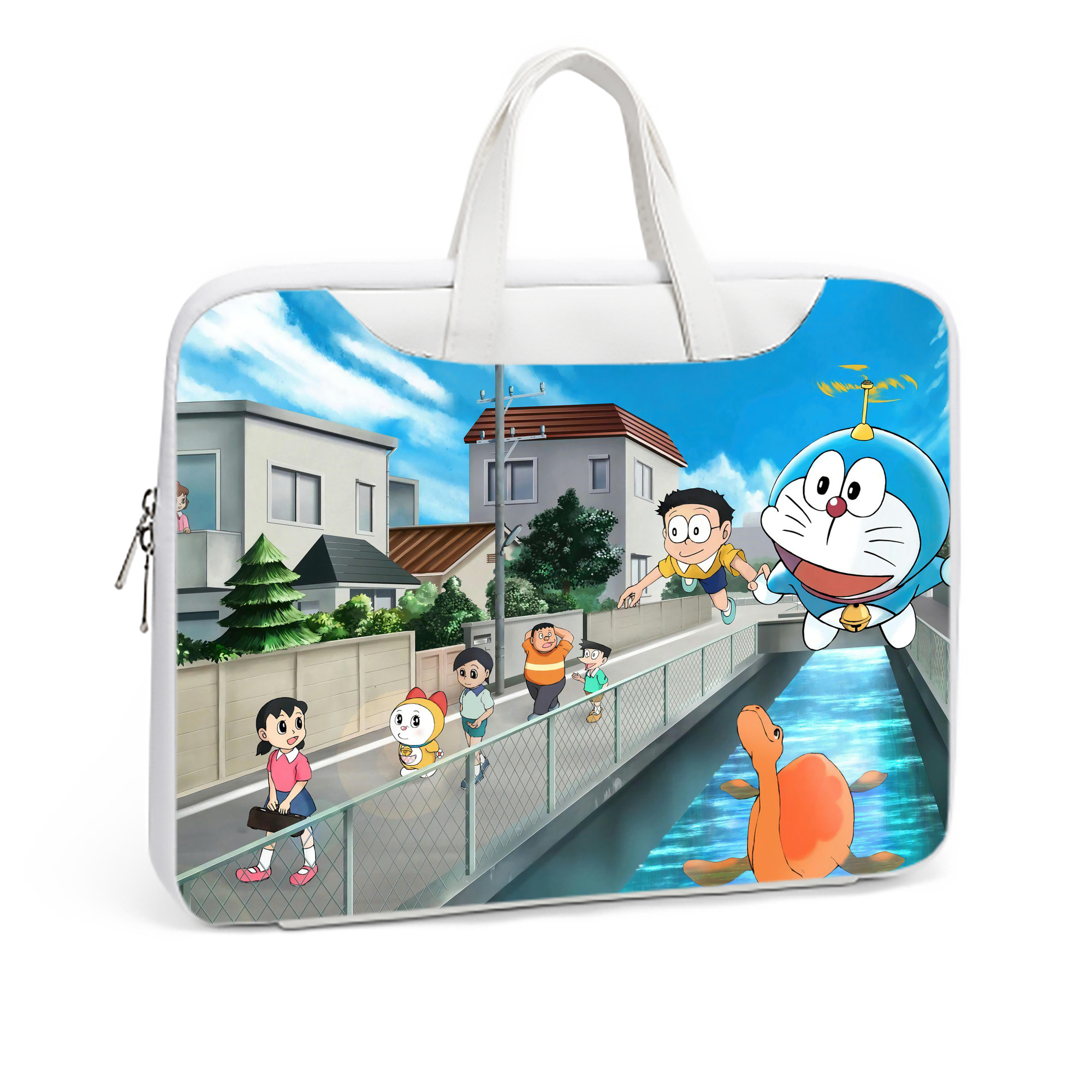 （画像用） ドラえもん Doraemon レザーラップトップバッグ　ノートパソコンケース