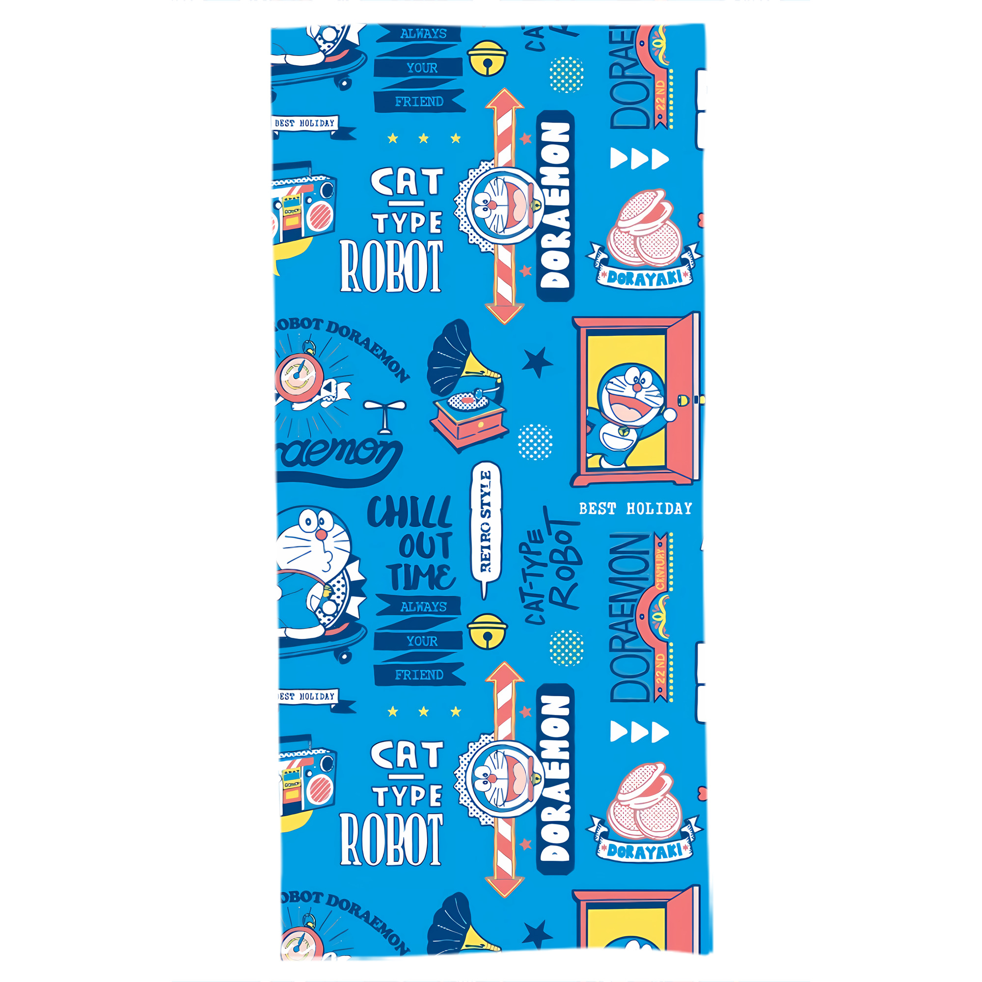（画像用） ドラえもん Doraemon 大判バスタオル 70×140cm 吸水速乾 柔らかい肌触り