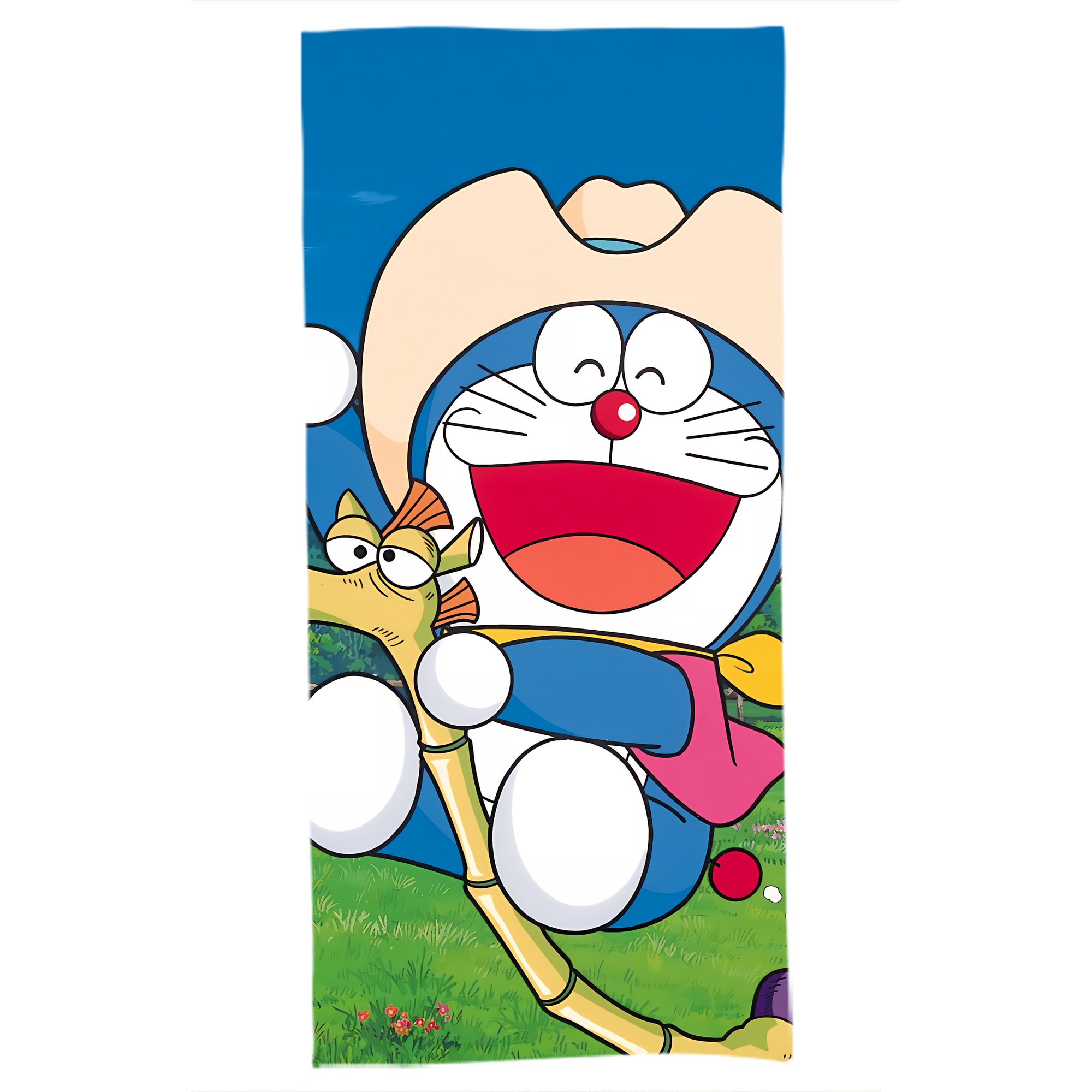 （画像用） ドラえもん Doraemon 大判バスタオル 70×140cm 吸水速乾 柔らかい肌触り