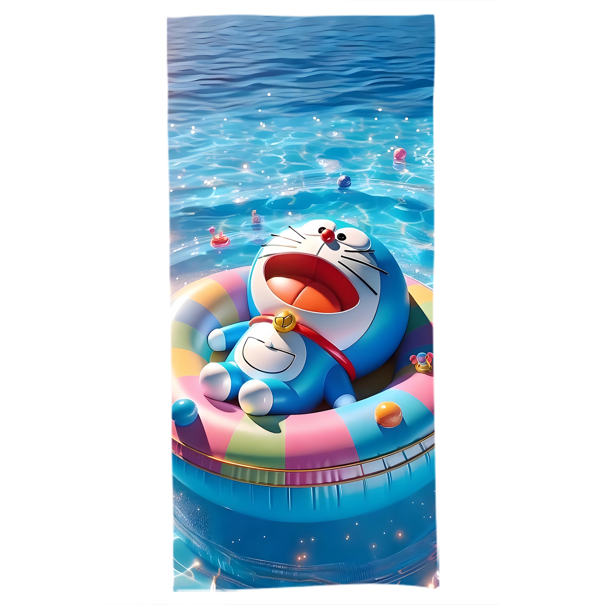 （画像用） ドラえもん Doraemon 大判バスタオル 70×140cm 吸水速乾 柔らかい肌触り