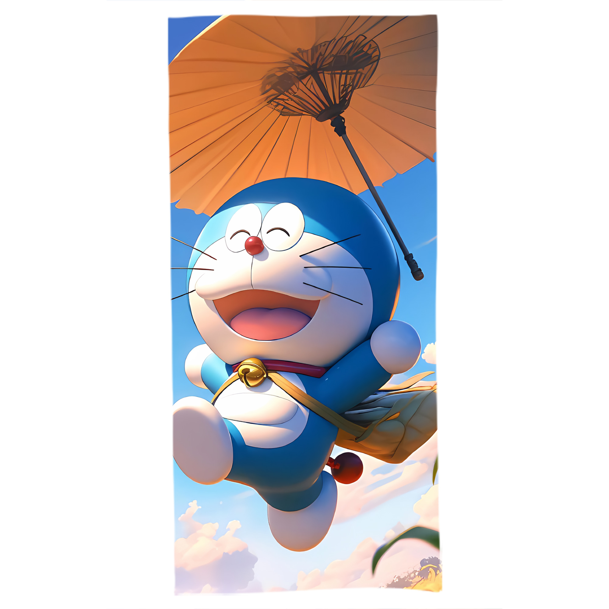 （画像用） ドラえもん Doraemon 大判バスタオル 70×140cm 吸水速乾 柔らかい肌触り