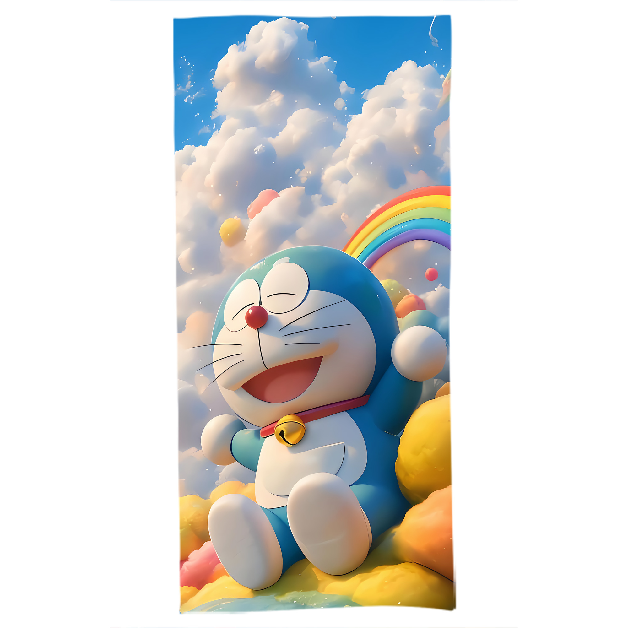 （画像用） ドラえもん Doraemon 大判バスタオル 70×140cm 吸水速乾 柔らかい肌触り