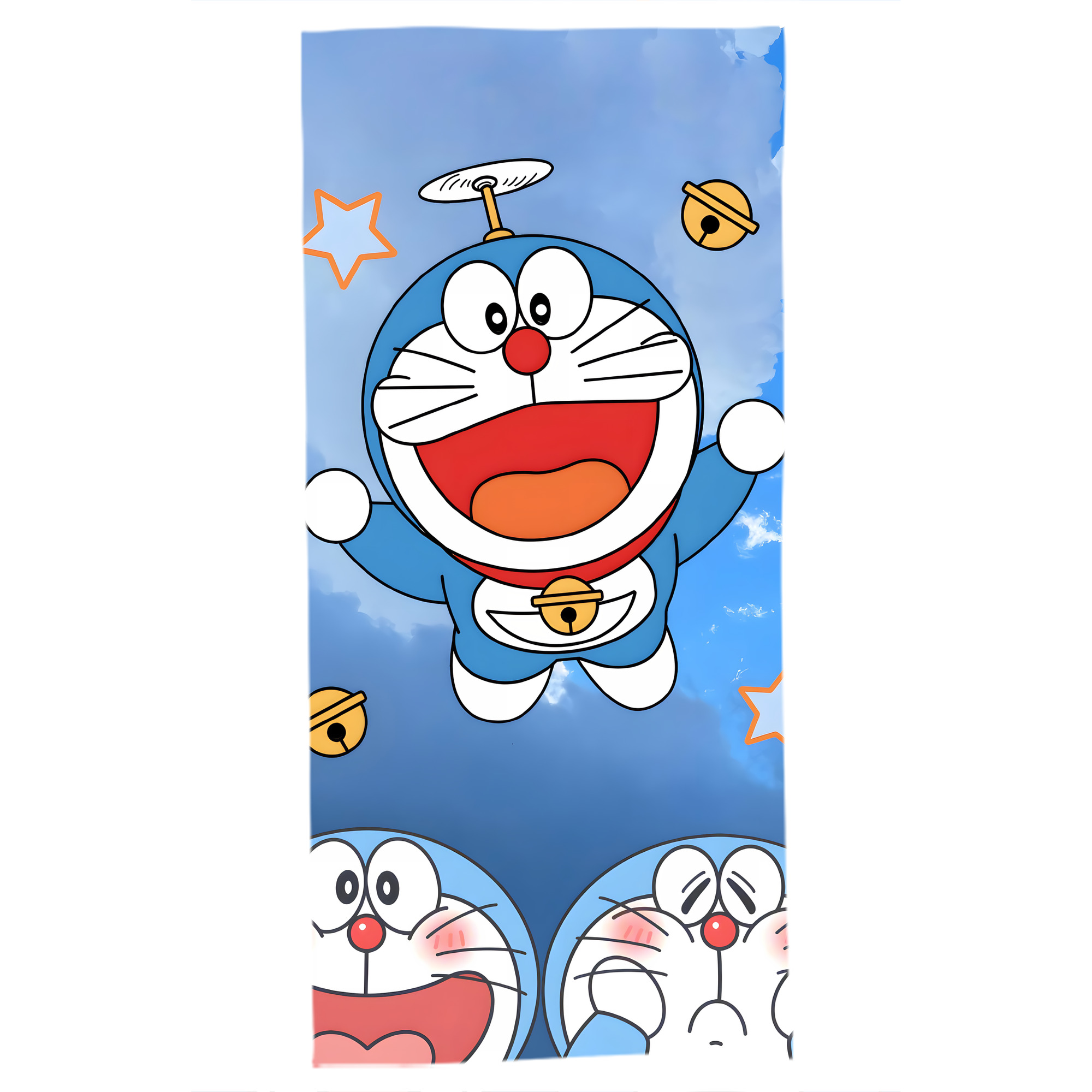 （画像用） ドラえもん Doraemon 大判バスタオル 70×140cm 吸水速乾 柔らかい肌触り