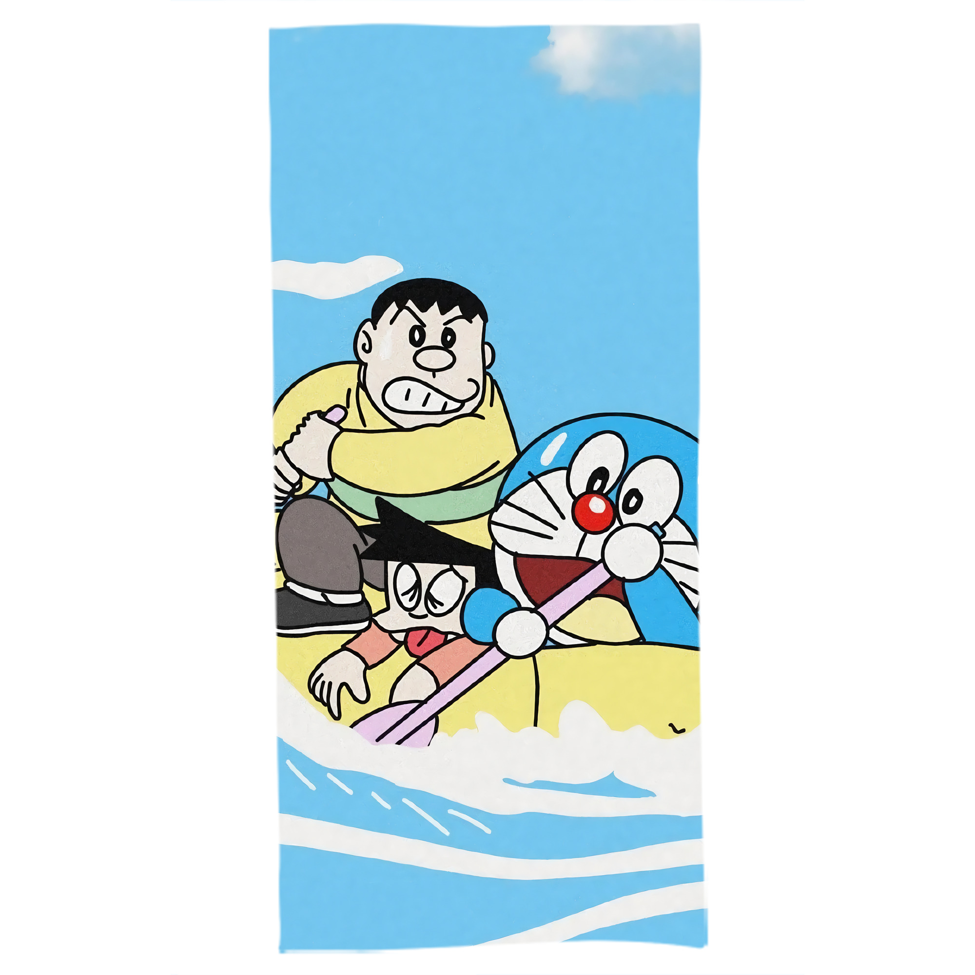 （画像用） ドラえもん Doraemon 大判バスタオル 70×140cm 吸水速乾 柔らかい肌触り