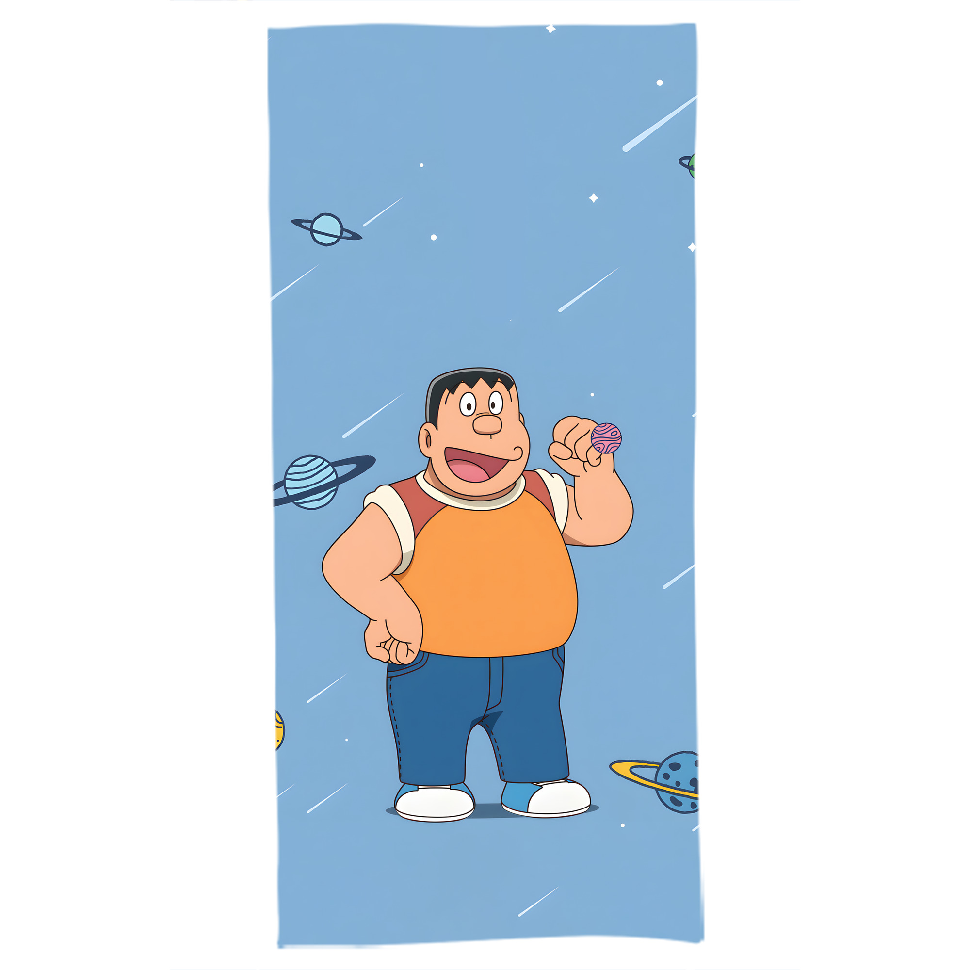 （画像用） ドラえもん Doraemon 大判バスタオル 70×140cm 吸水速乾 柔らかい肌触り