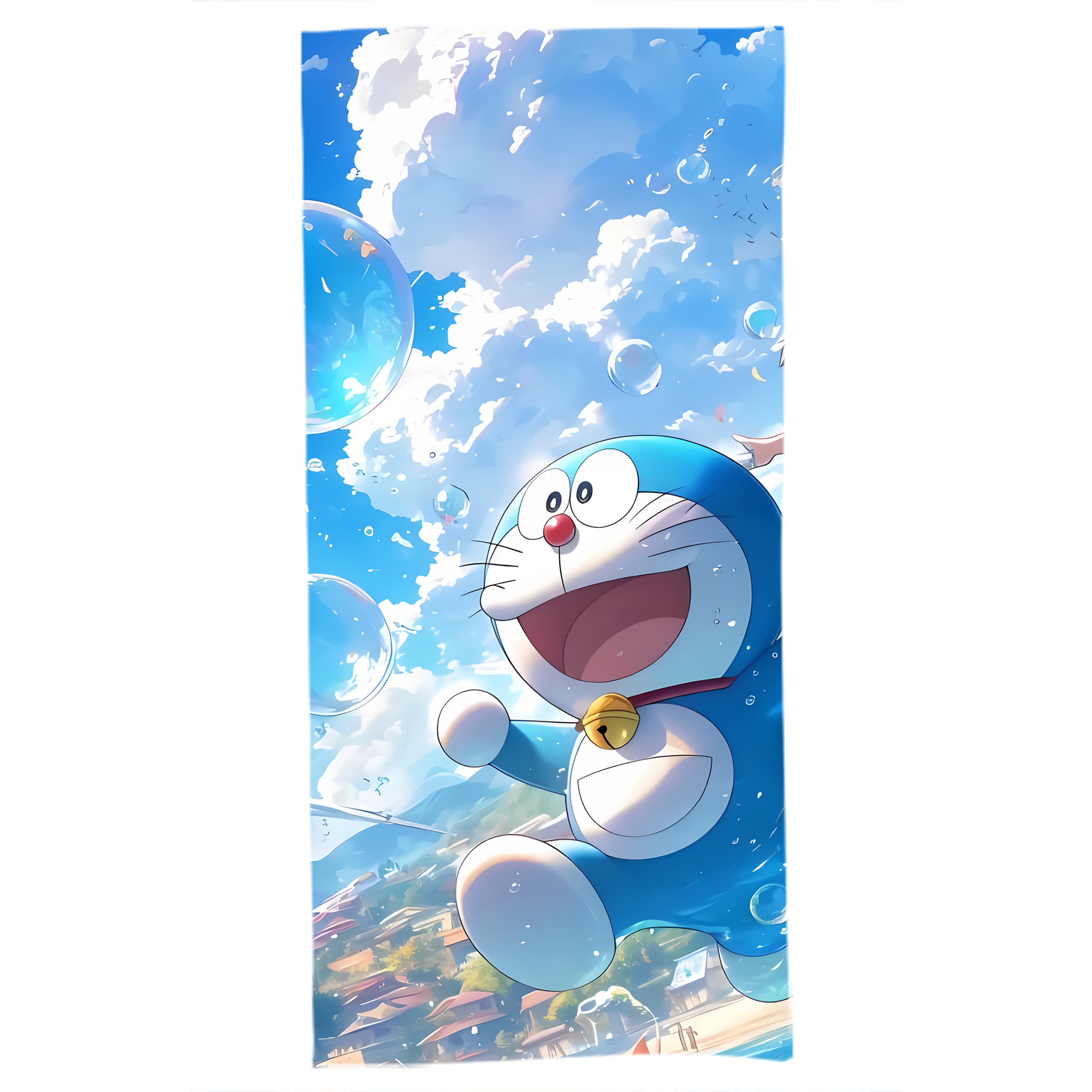 （画像用） ドラえもん Doraemon 大判バスタオル 70×140cm 吸水速乾 柔らかい肌触り
