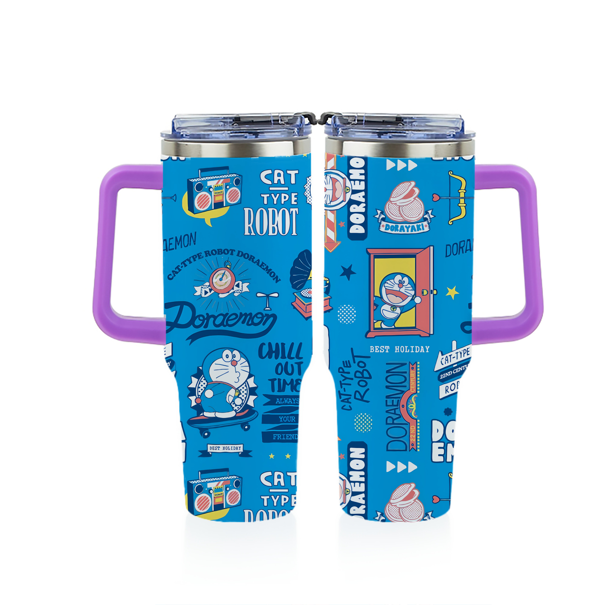 （画像用） ドラえもん Doraemon 1200ｍLフルプリント車用タンブラー