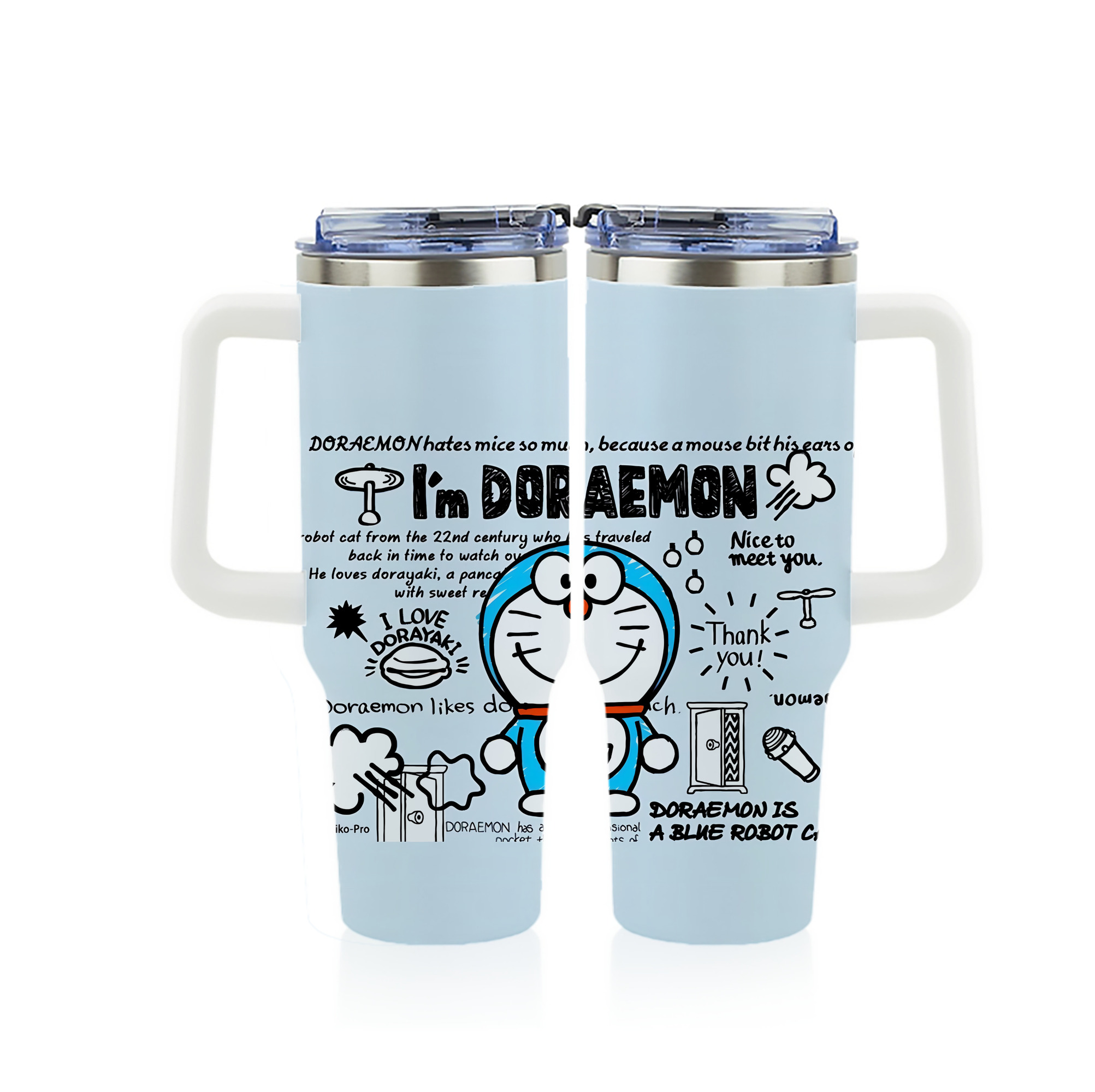 （画像用） ドラえもん Doraemon 1200ｍLフルプリント車用タンブラー
