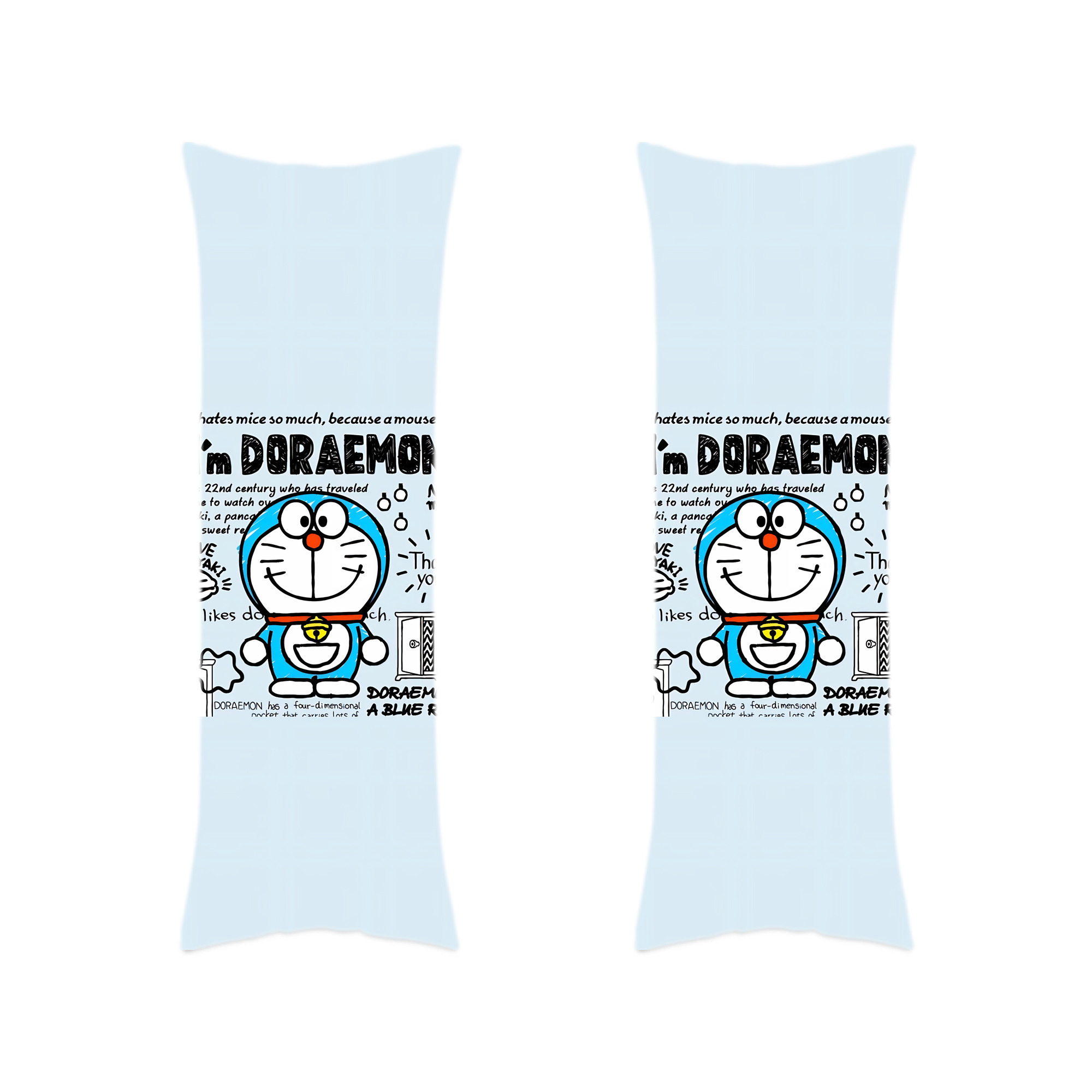 （画像用） ドラえもん Doraemon ロング抱き枕カバー 両面プリントタイプ（サイズ選択可）