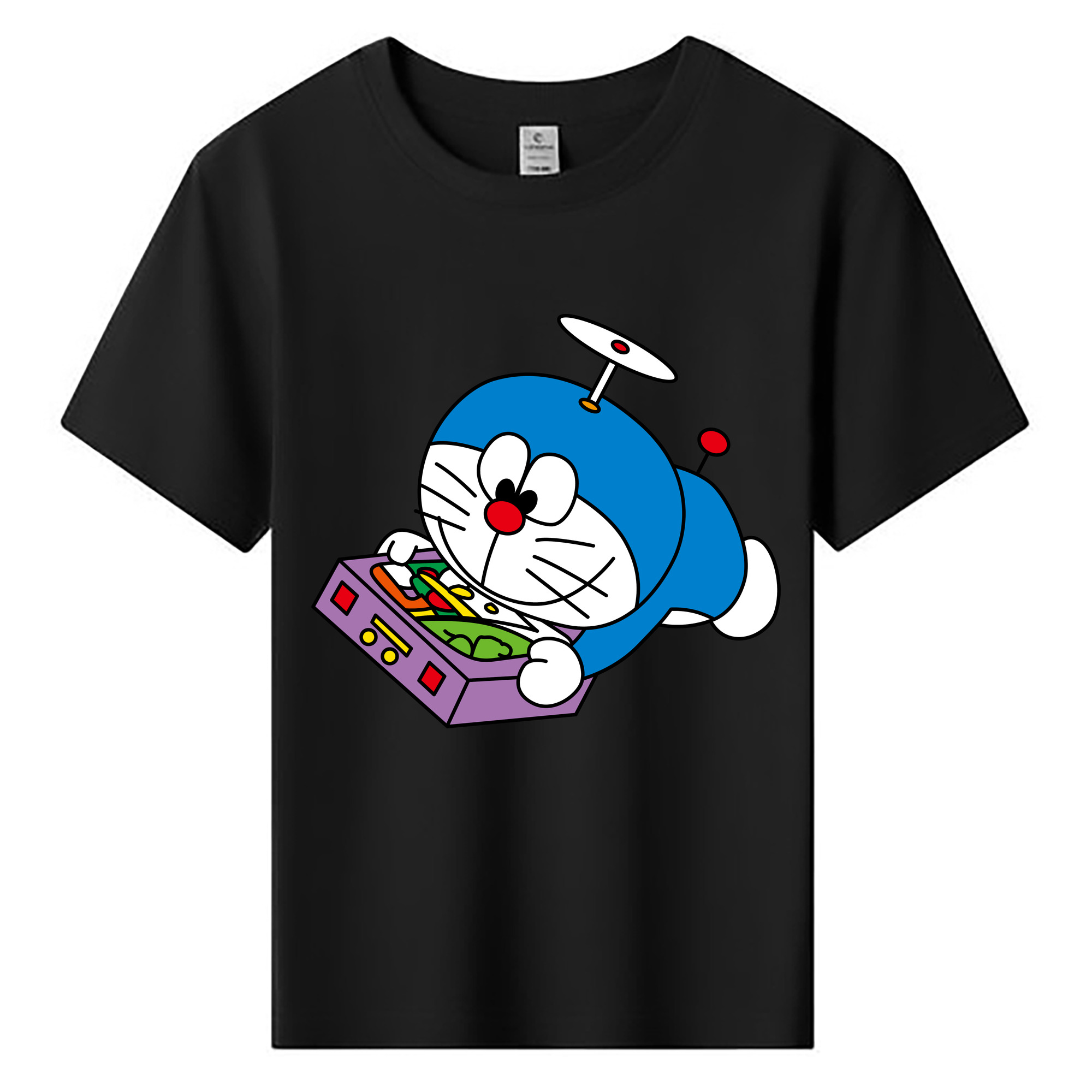 （画像用） ドラえもん Doraemon 綿100％キッズTシャツ（フロントプリント）