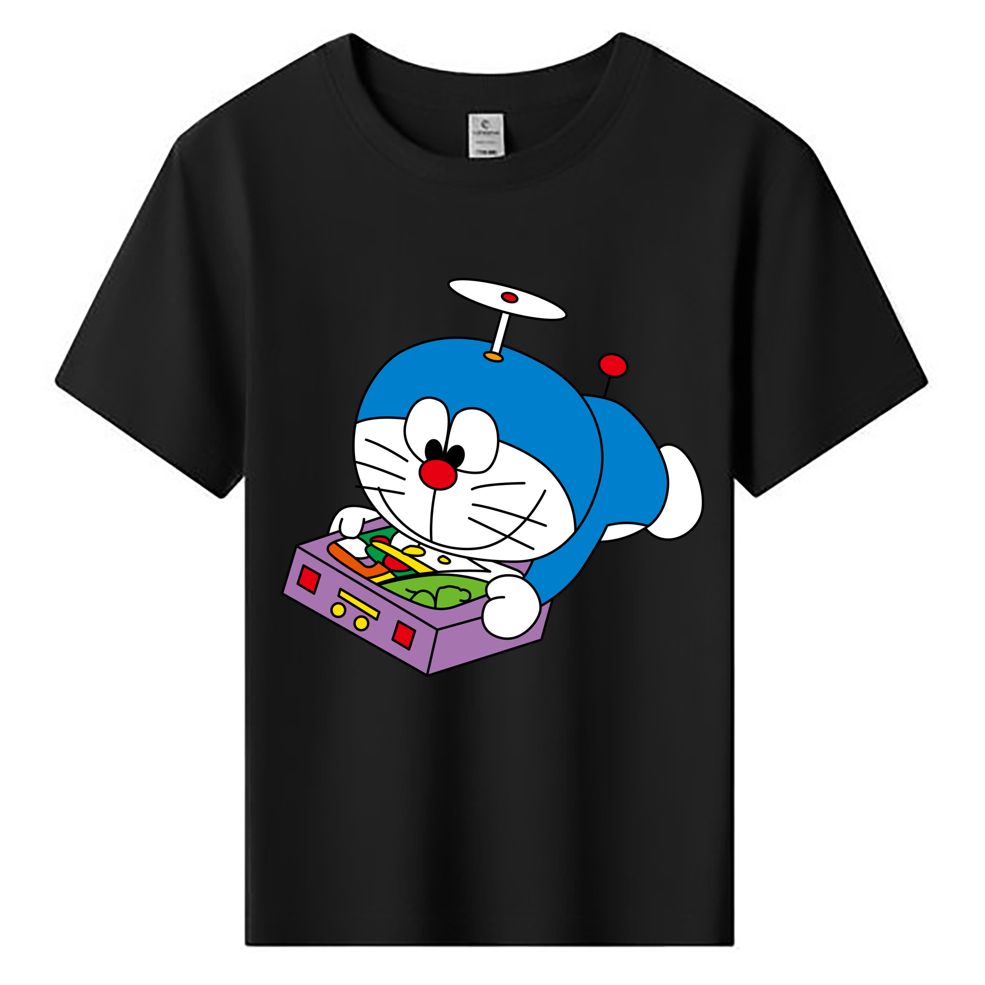 （画像用） ドラえもん Doraemon 綿100％キッズTシャツ（フロントプリント）