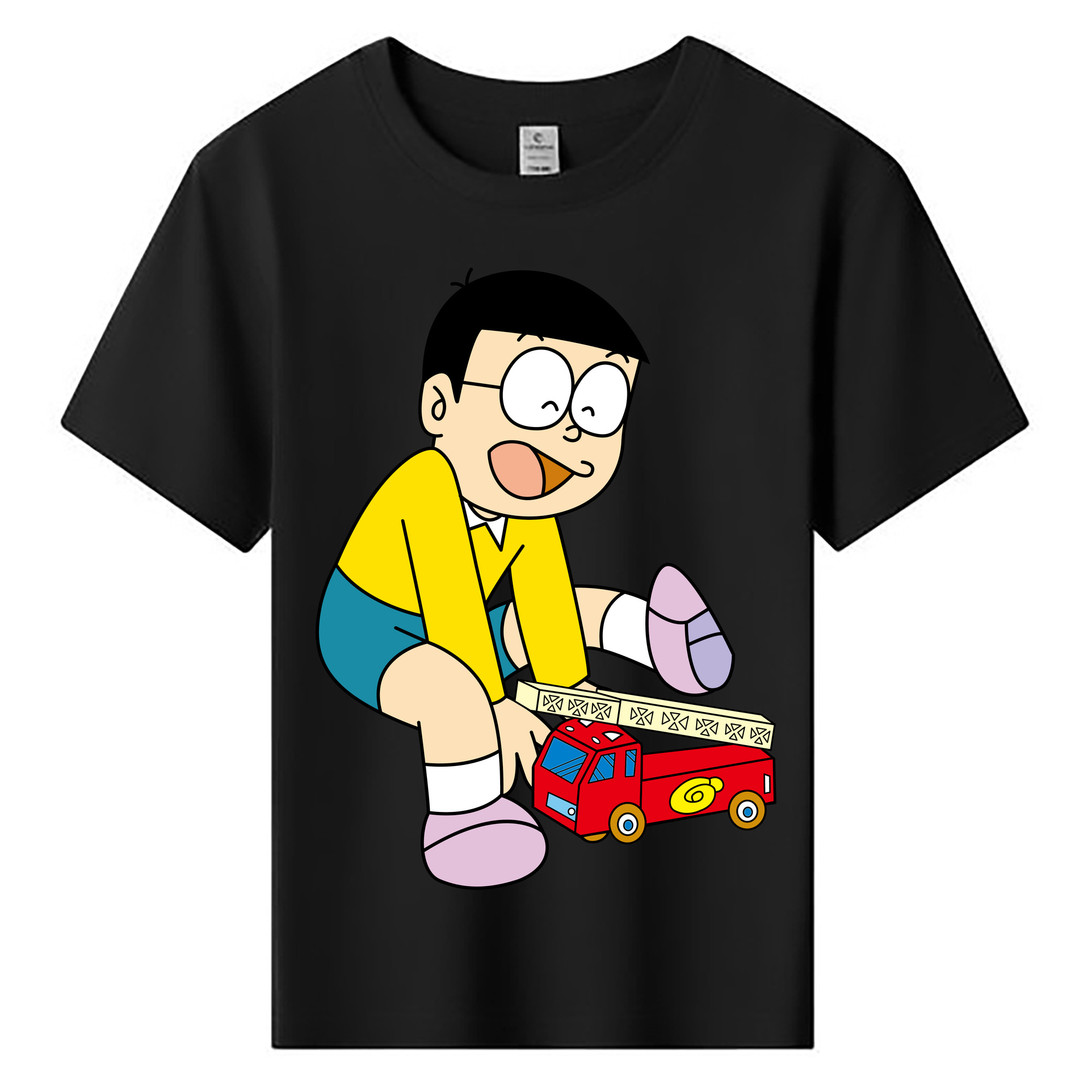 （画像用） ドラえもん 野比 のび太 Doraemon Nobita Nobi 綿100％キッズTシャツ（フロントプリント）