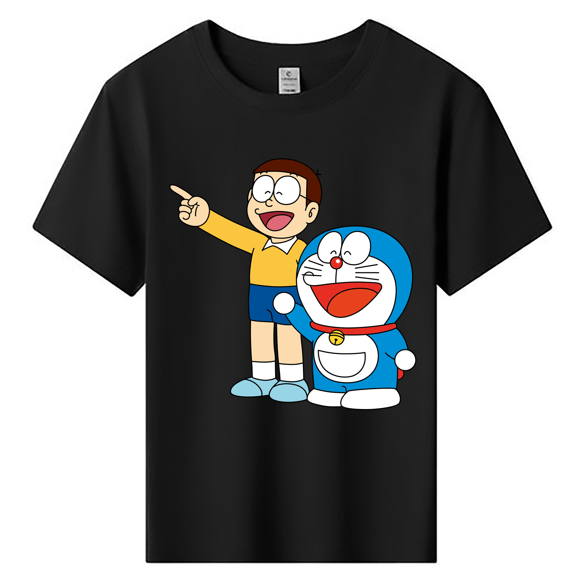 （画像用） ドラえもん 野比 のび太 Doraemon Nobita Nobi 綿100％キッズTシャツ（フロントプリント）