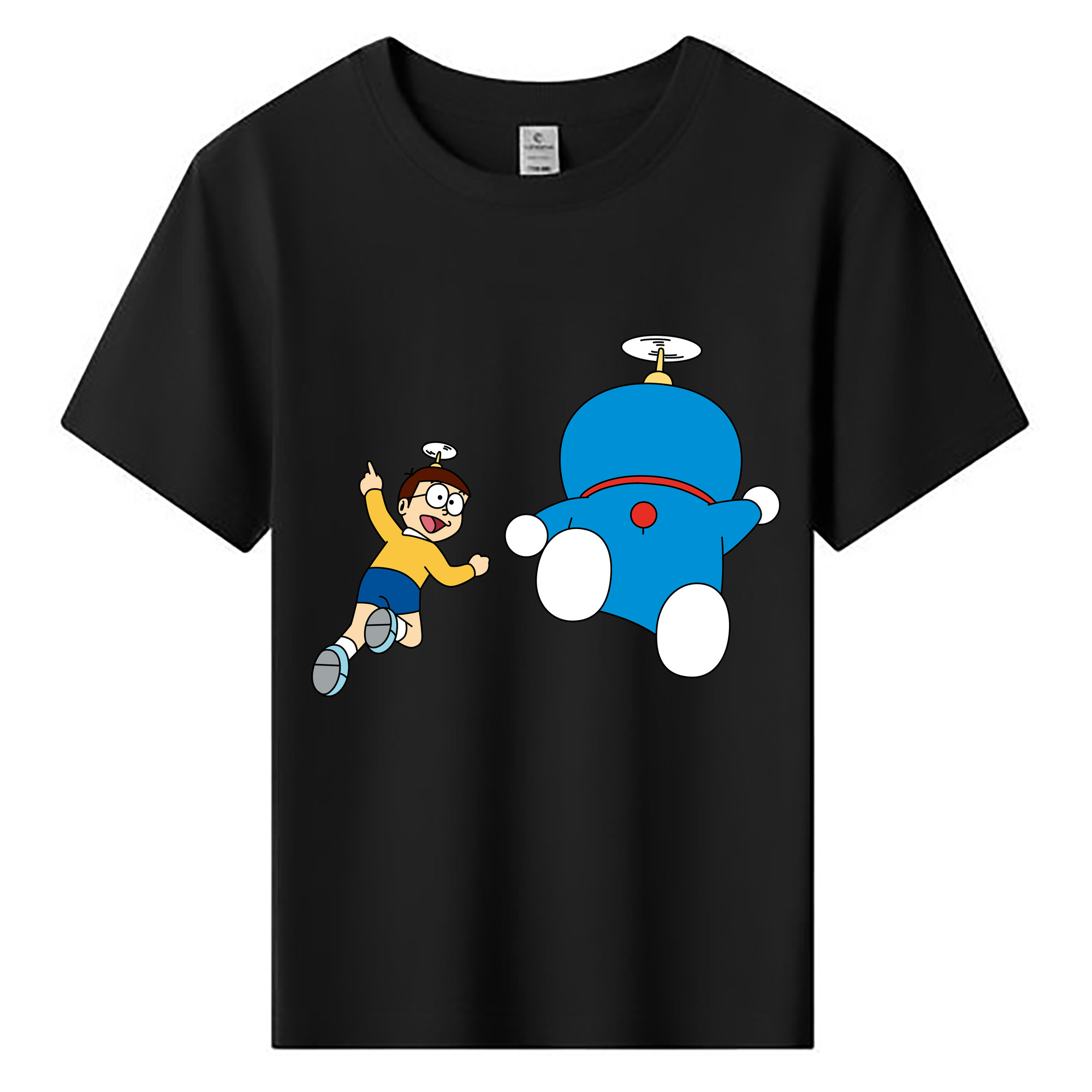 （画像用） ドラえもん 野比 のび太 Doraemon Nobita Nobi 綿100％キッズTシャツ（フロントプリント）