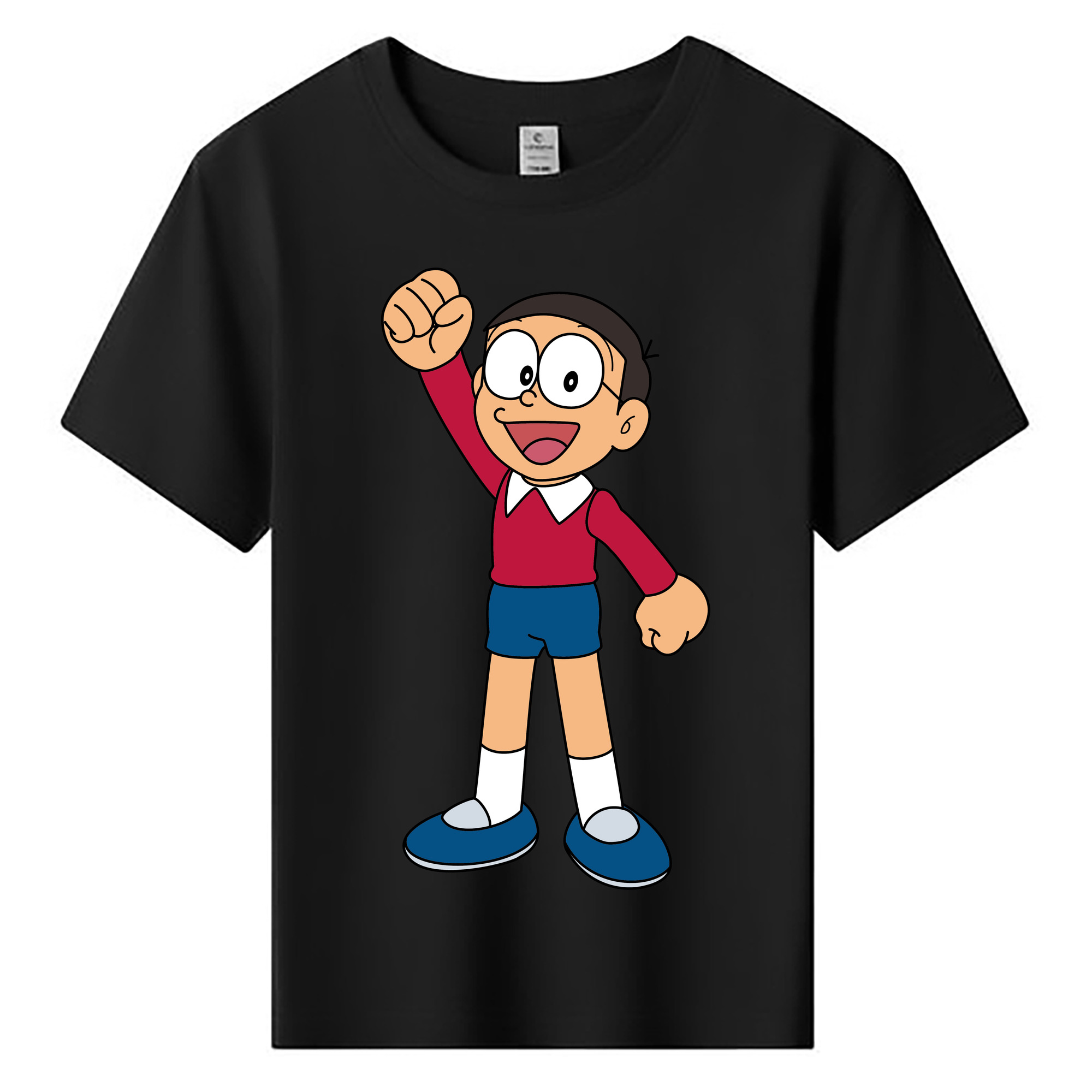 （画像用） ドラえもん 野比 のび太 Doraemon Nobita Nobi 綿100％キッズTシャツ（フロントプリント）
