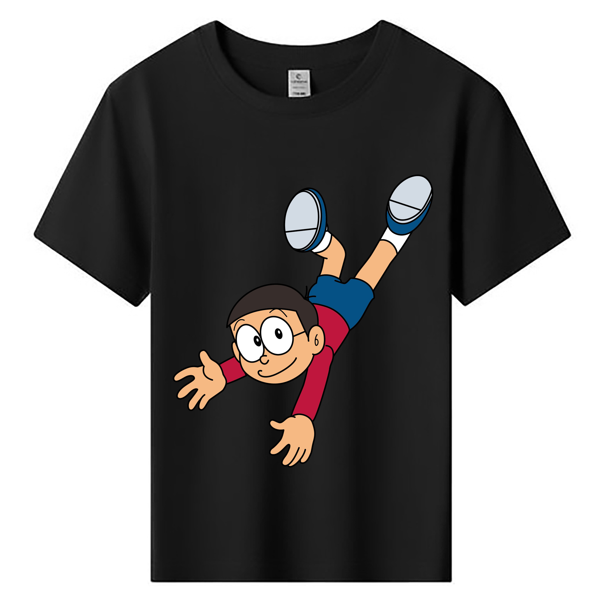 （画像用） ドラえもん 野比 のび太 Doraemon Nobita Nobi 綿100％キッズTシャツ（フロントプリント）