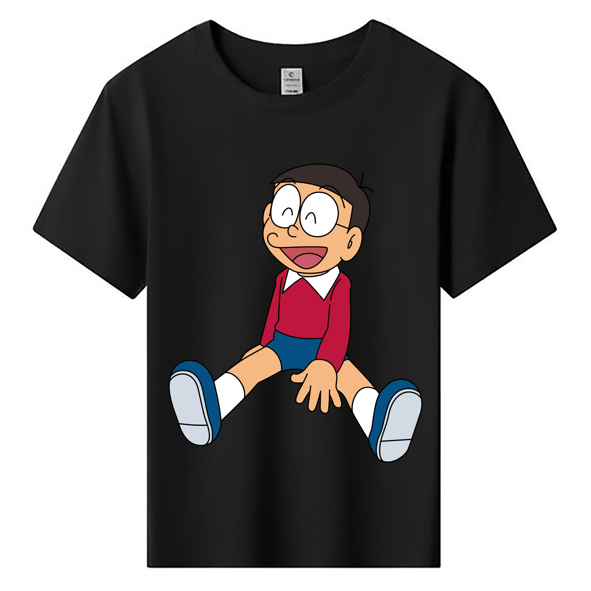 （画像用） ドラえもん 野比 のび太 Doraemon Nobita Nobi 綿100％キッズTシャツ（フロントプリント）