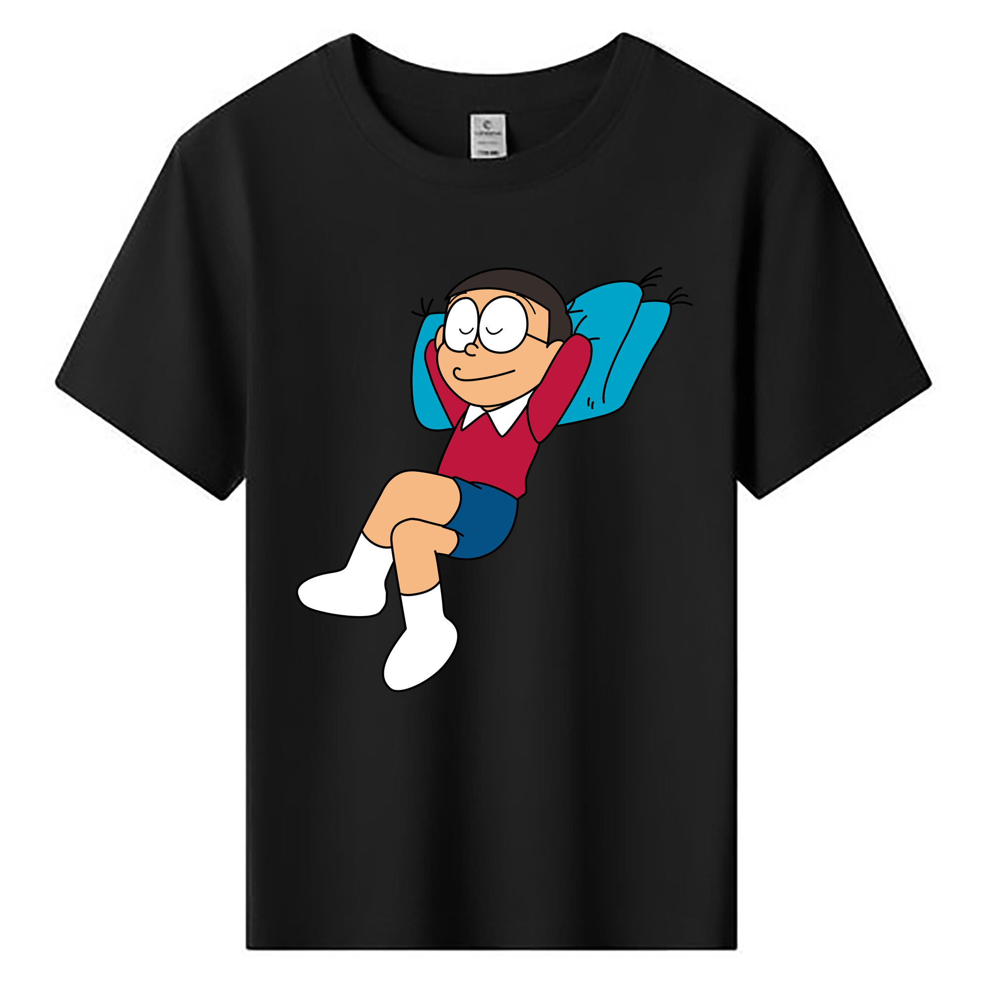 （画像用） ドラえもん 野比 のび太 Doraemon Nobita Nobi 綿100％キッズTシャツ（フロントプリント）