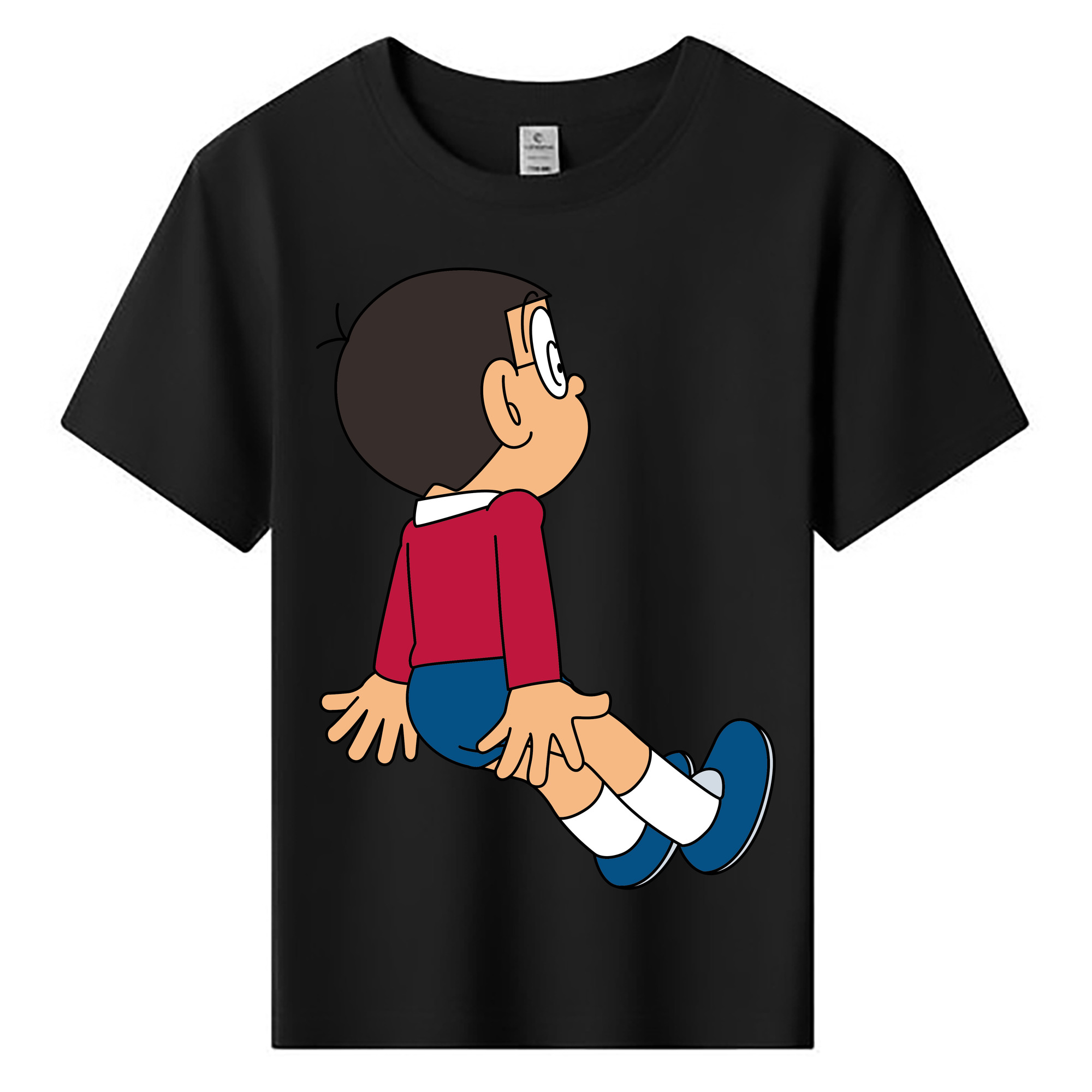 （画像用） ドラえもん 野比 のび太 Doraemon Nobita Nobi 綿100％キッズTシャツ（フロントプリント）