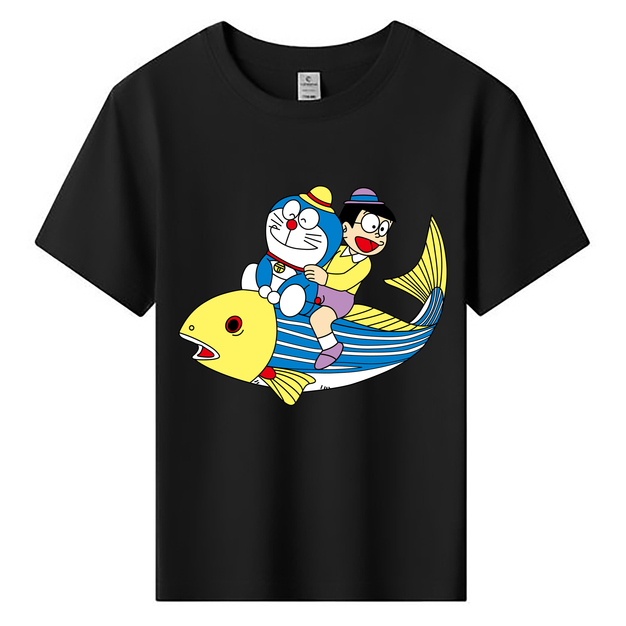 （画像用） ドラえもん 野比 のび太 Doraemon Nobita Nobi 綿100％キッズTシャツ（フロントプリント）