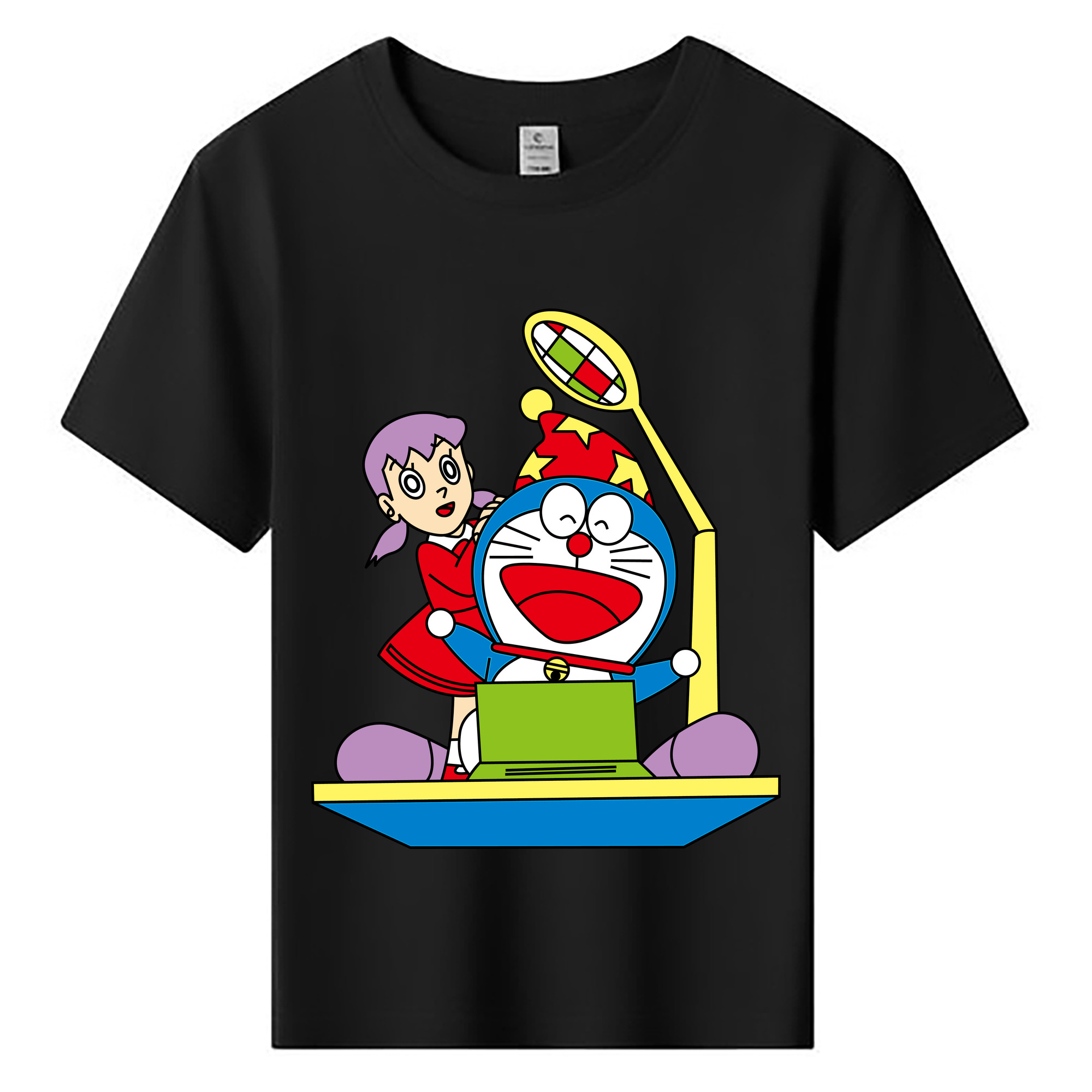 （画像用） ドラえもん みなもと しずか Doraemon Shizuka Minamoto 綿100％キッズTシャツ（フロントプリント）